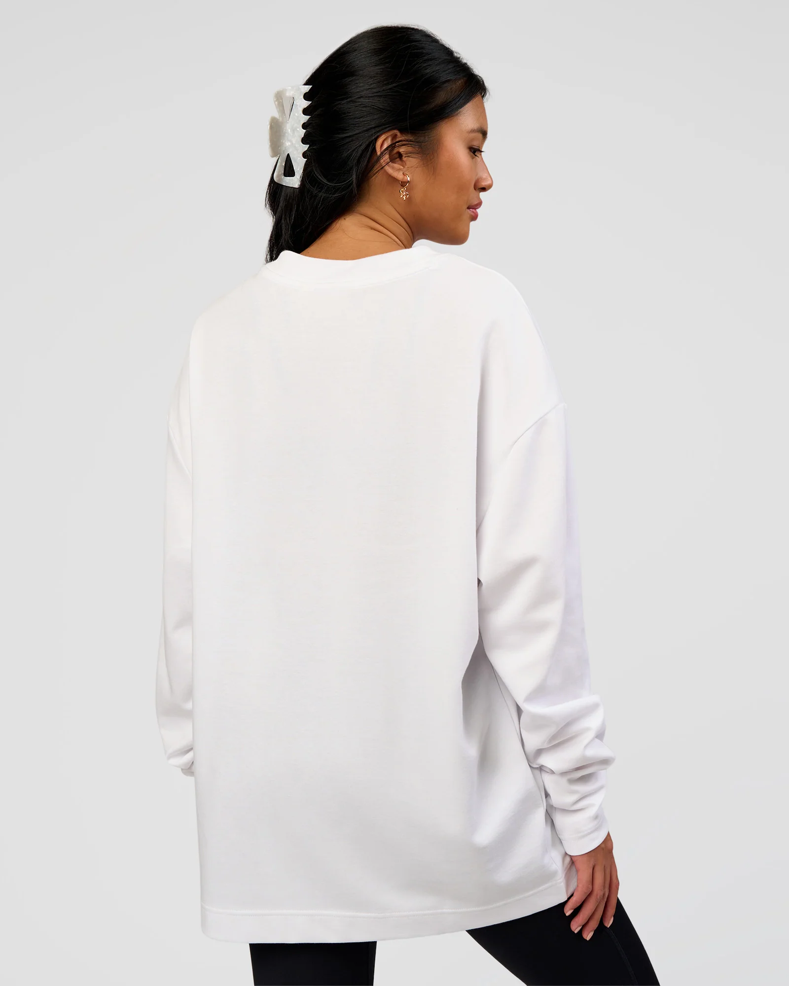 AfterDark ZeroCrease Long Sleeve Tee - White - Image 8