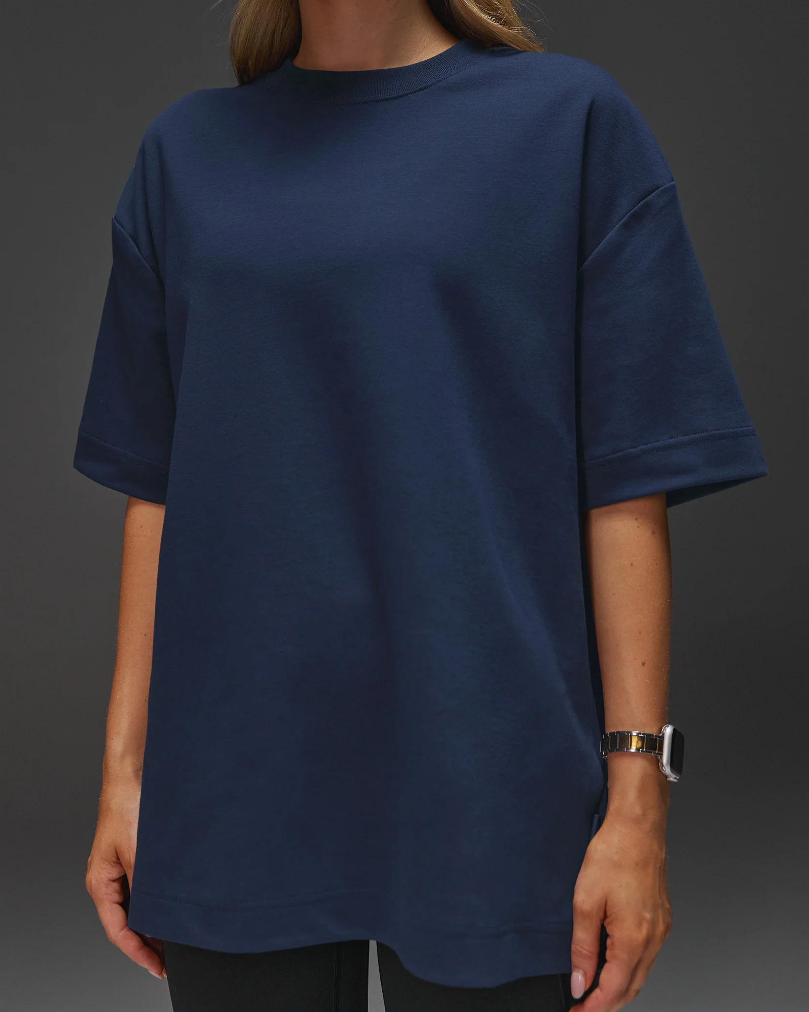 AfterDark ZeroCrease Oversized Tee - Future Navy - Image 15