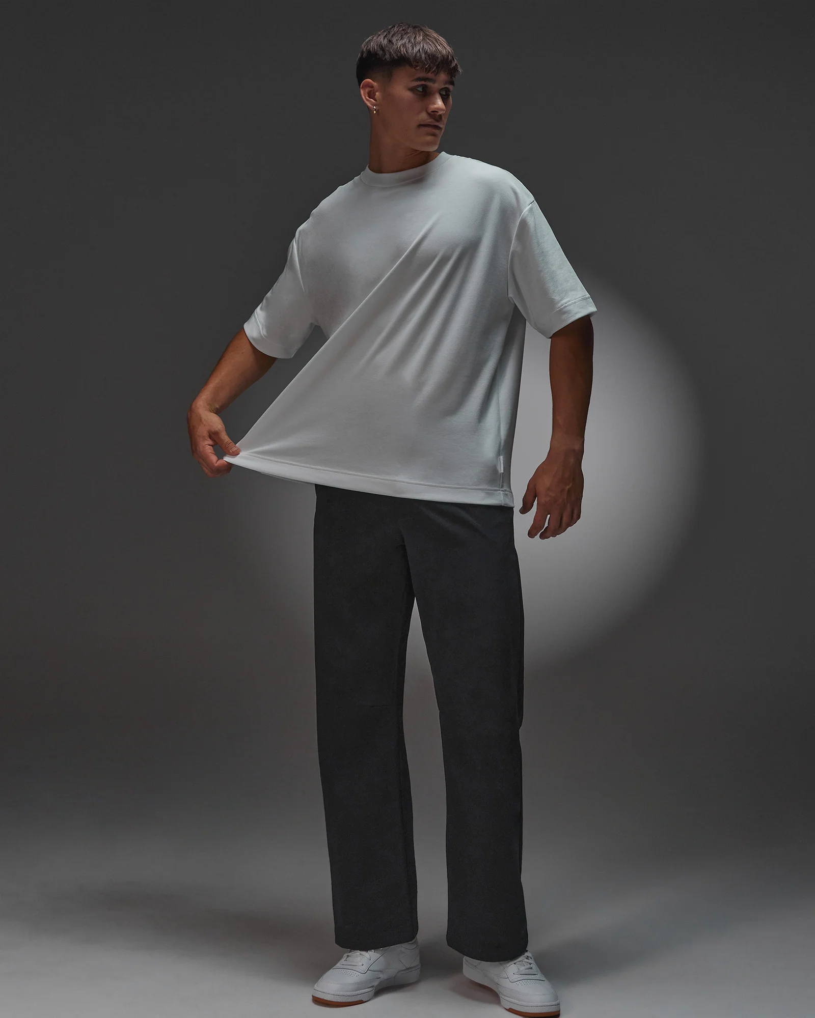 AfterDark ZeroCrease Oversized Tee - White - Image 3