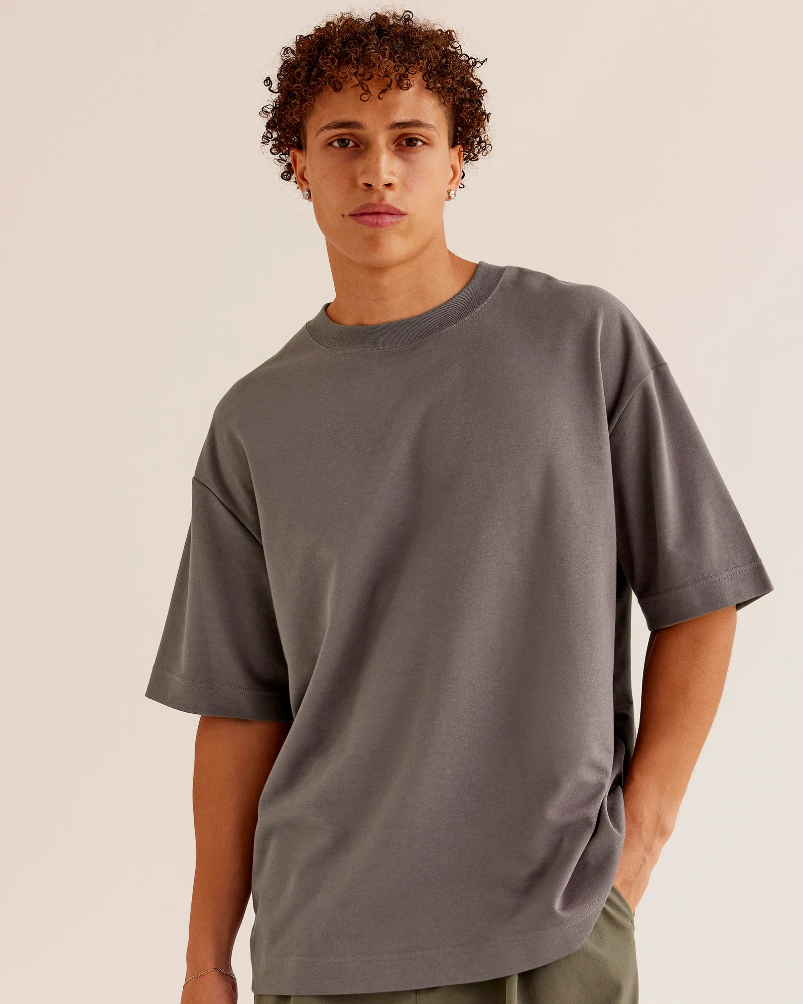AfterDark ZeroCrease Oversized Tee - Duskstone - Image 2