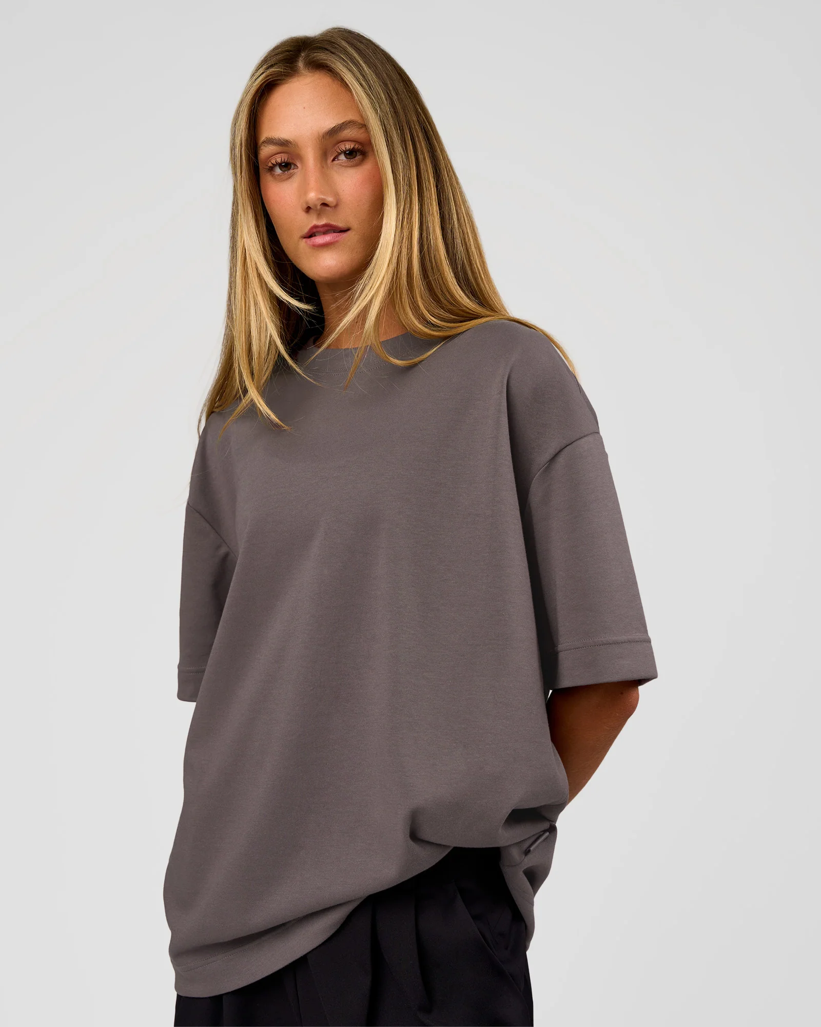 AfterDark ZeroCrease Oversized Tee - Duskstone - Image 4