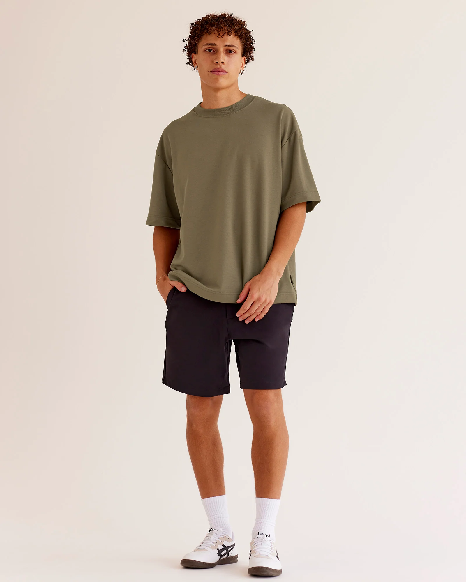 AfterDark ZeroCrease Oversized Tee - Walnut Grey - Image 3