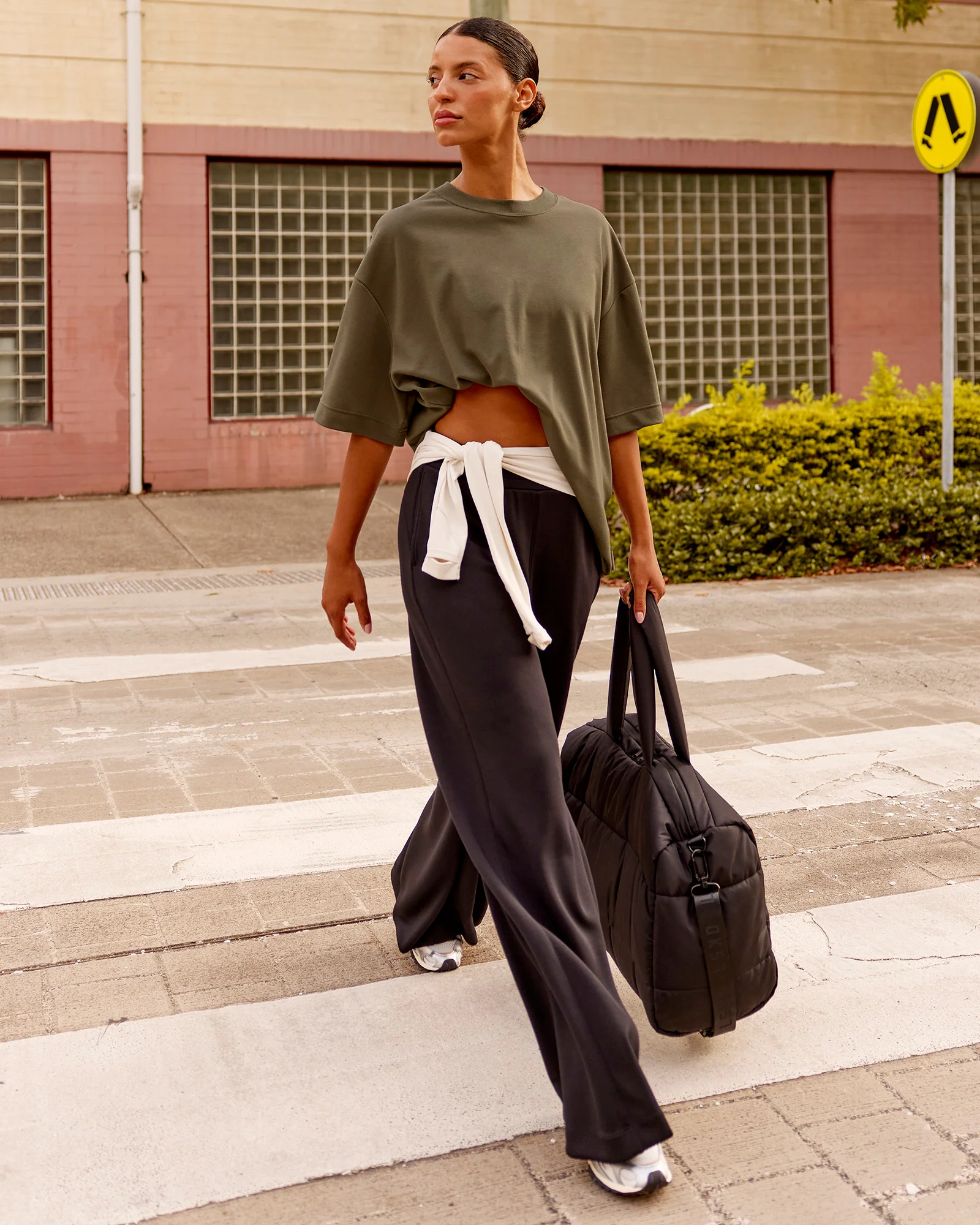 AfterDark ZeroCrease Oversized Tee - Walnut Grey - Image 4