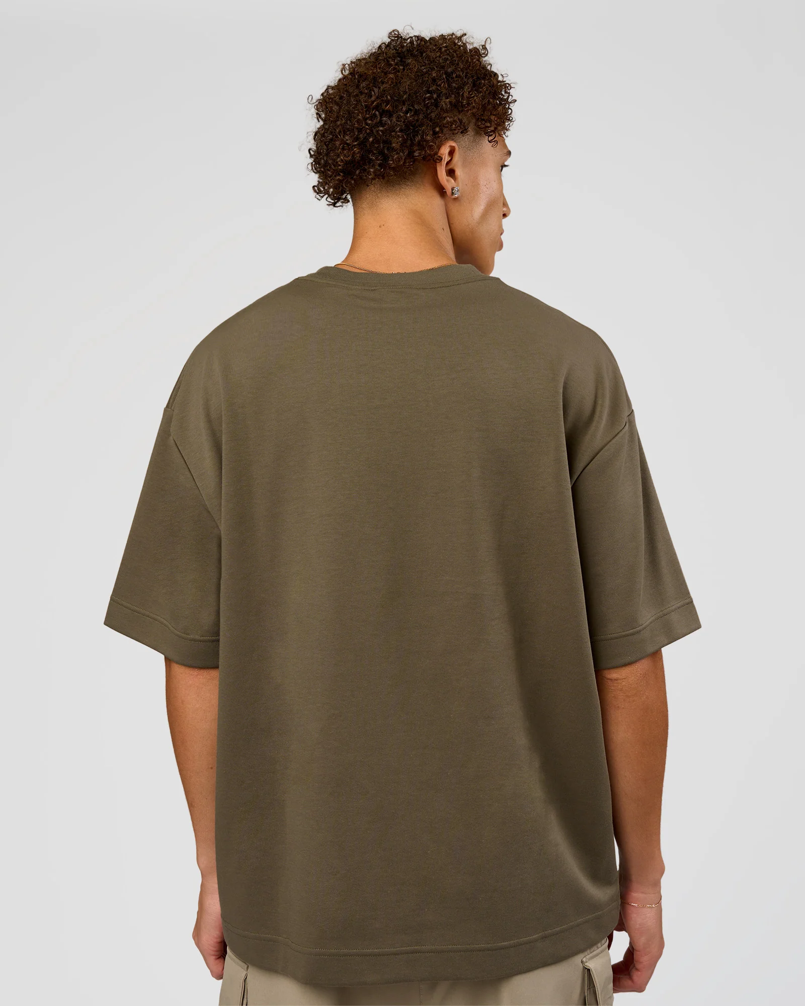 AfterDark ZeroCrease Oversized Tee - Walnut Grey - Image 6