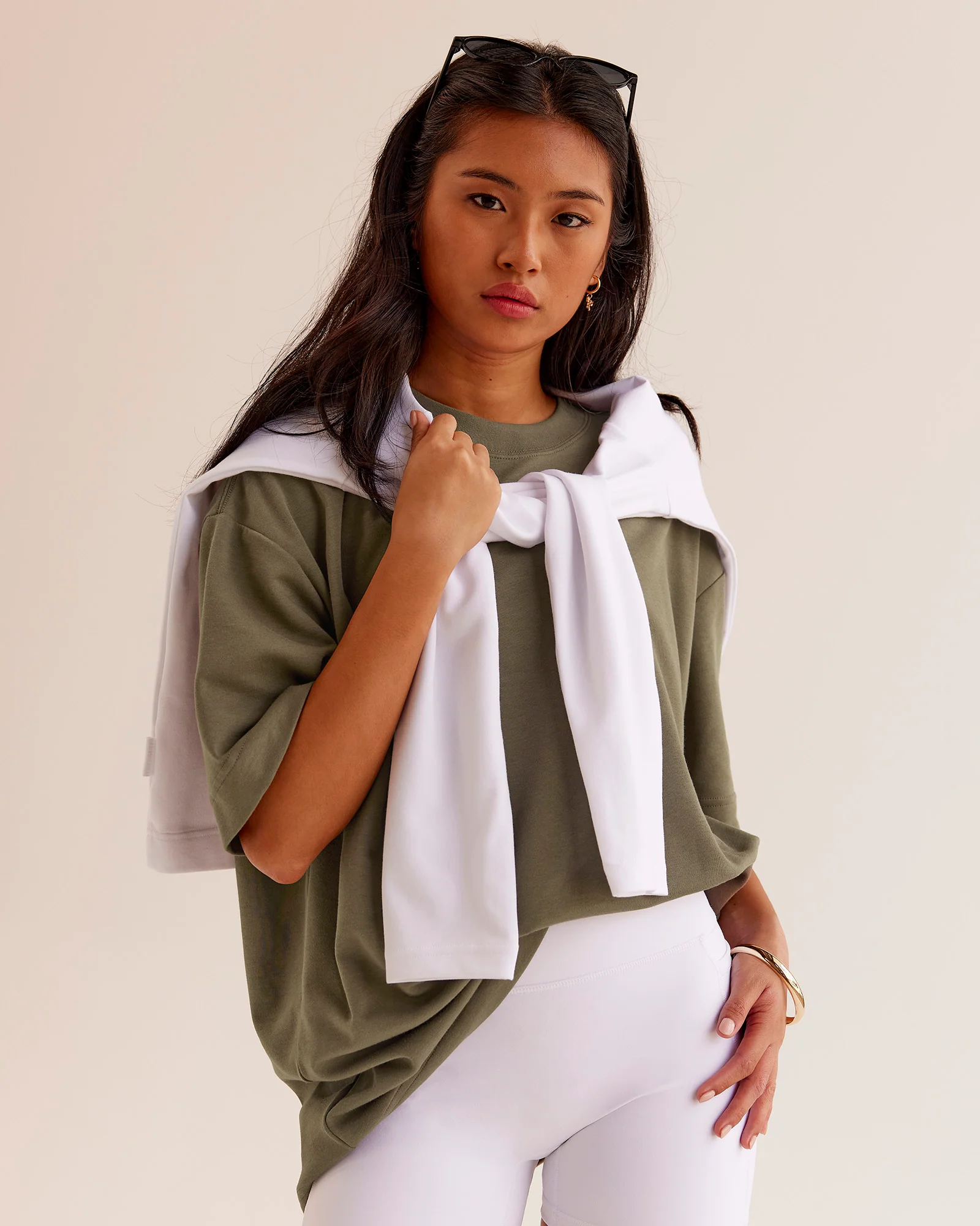 AfterDark ZeroCrease Oversized Tee - Walnut Grey - Image 8