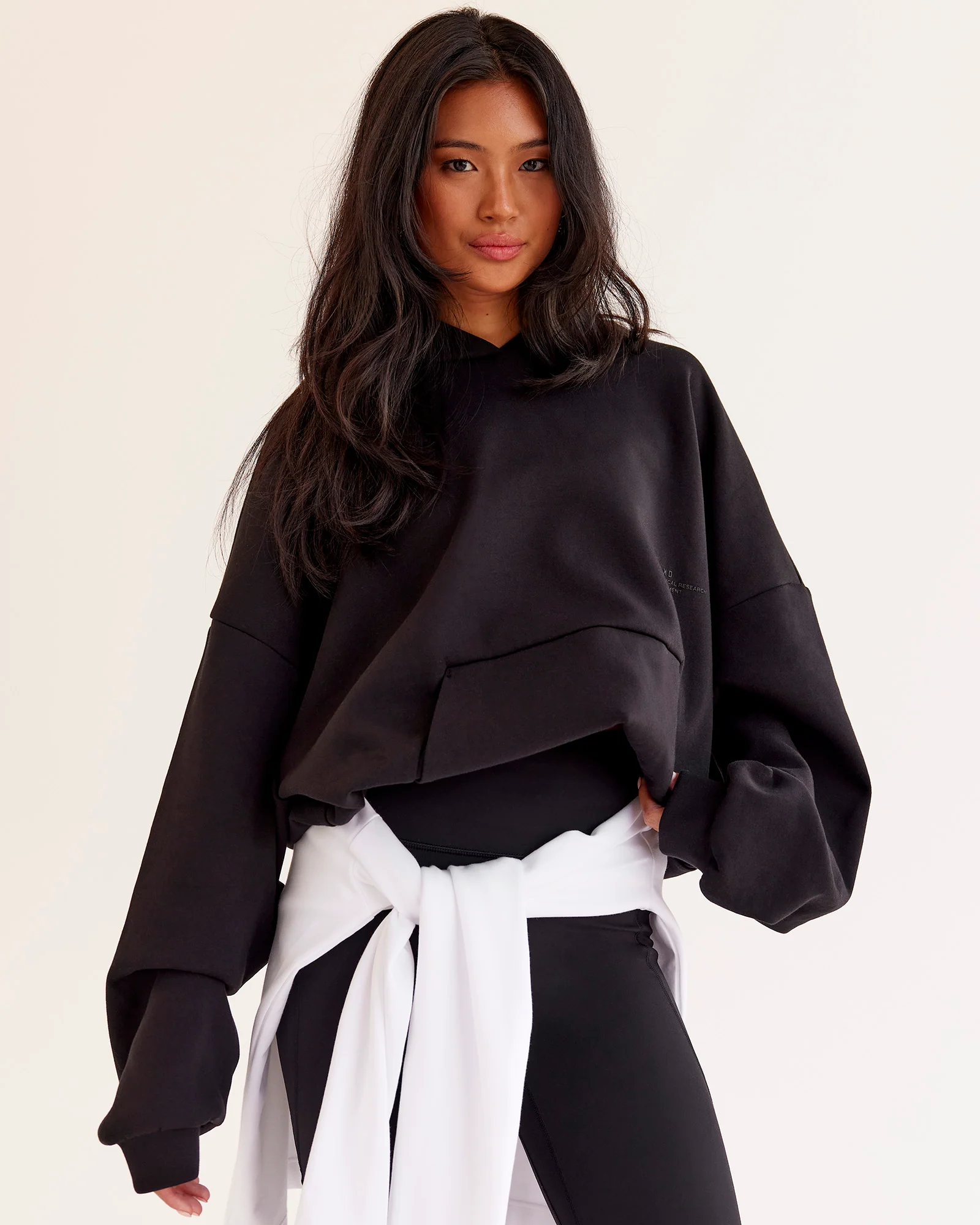 AfterDark ZeroCrease Oversized Hoodie - Black - Image 4
