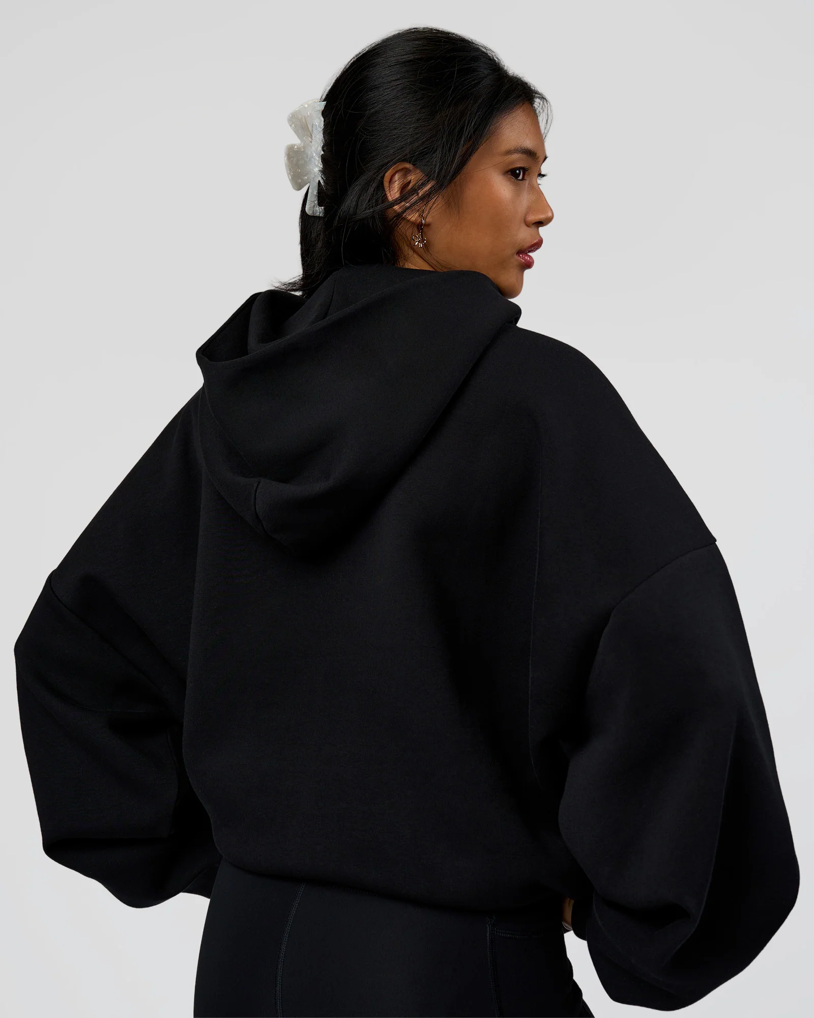 AfterDark ZeroCrease Oversized Hoodie - Black - Image 8