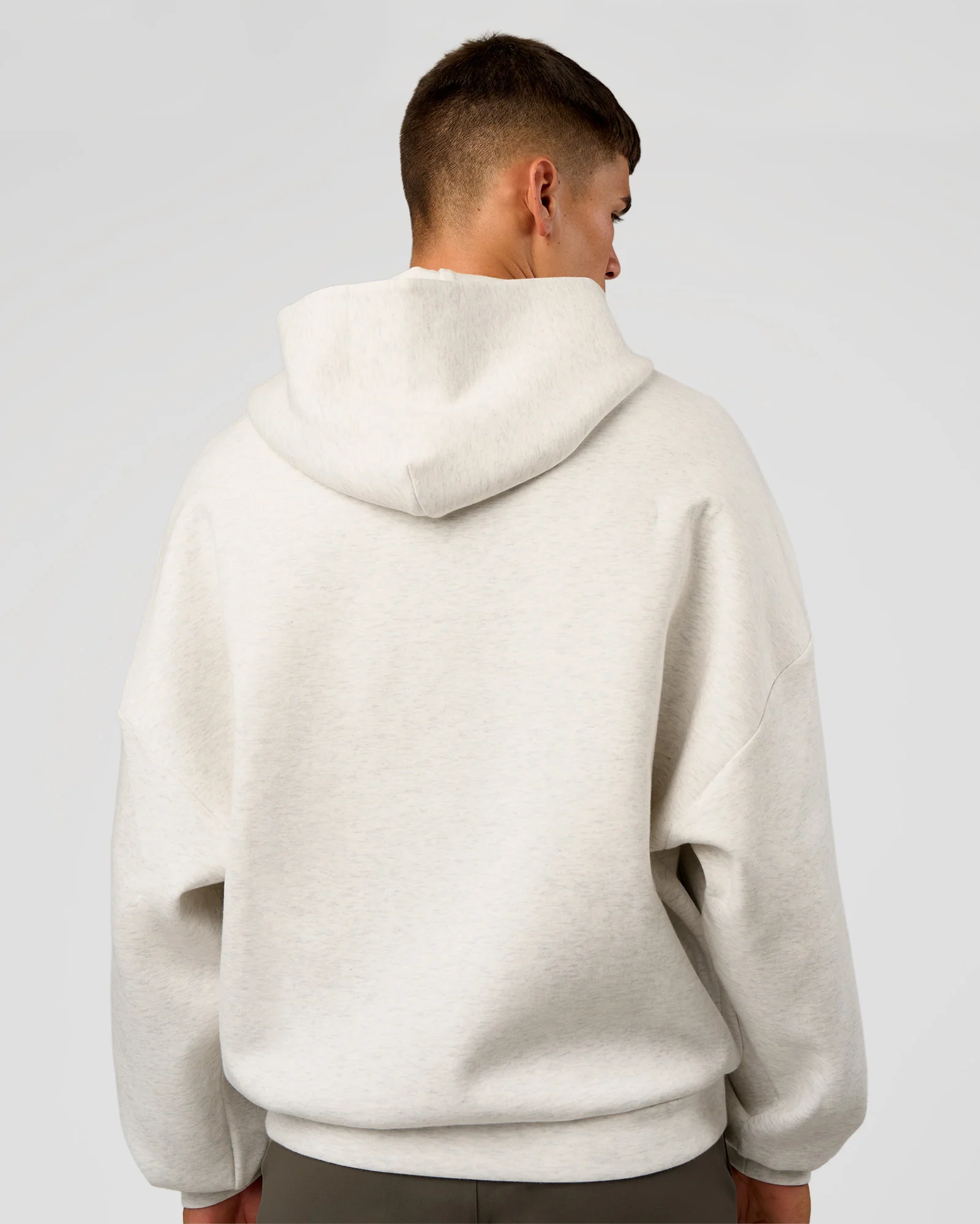 AfterDark ZeroCrease Oversized Hoodie - Silver Marl - Image 7