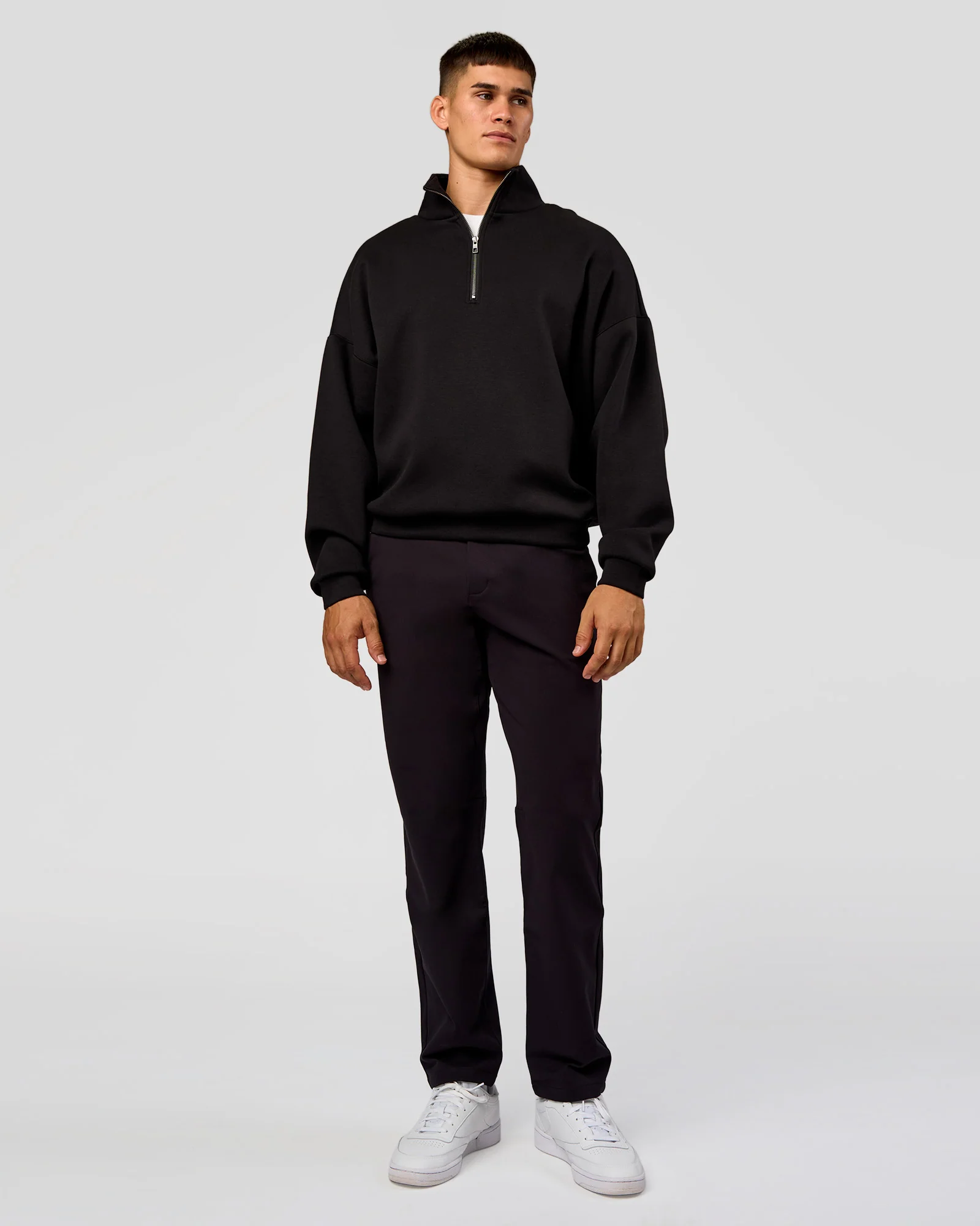 AfterDark ZeroCrease Quarter Zip - Black - Image 7
