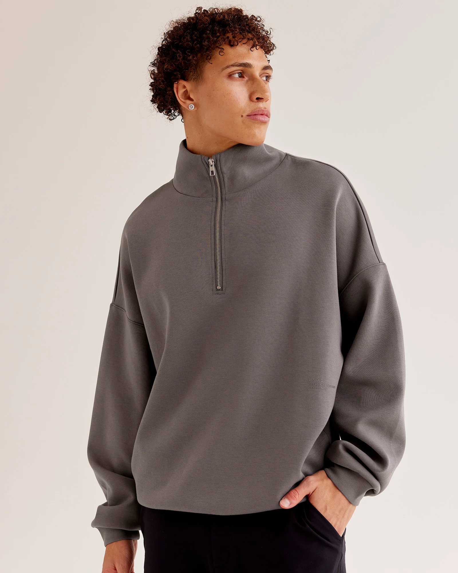 AfterDark ZeroCrease Quarter Zip - Duskstone - Image 3