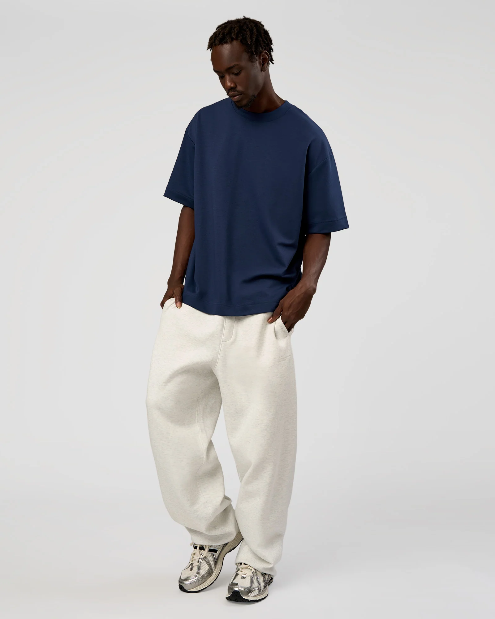 AfterDark ZeroCrease Straight Leg Pant - Silver Marl - Image 7