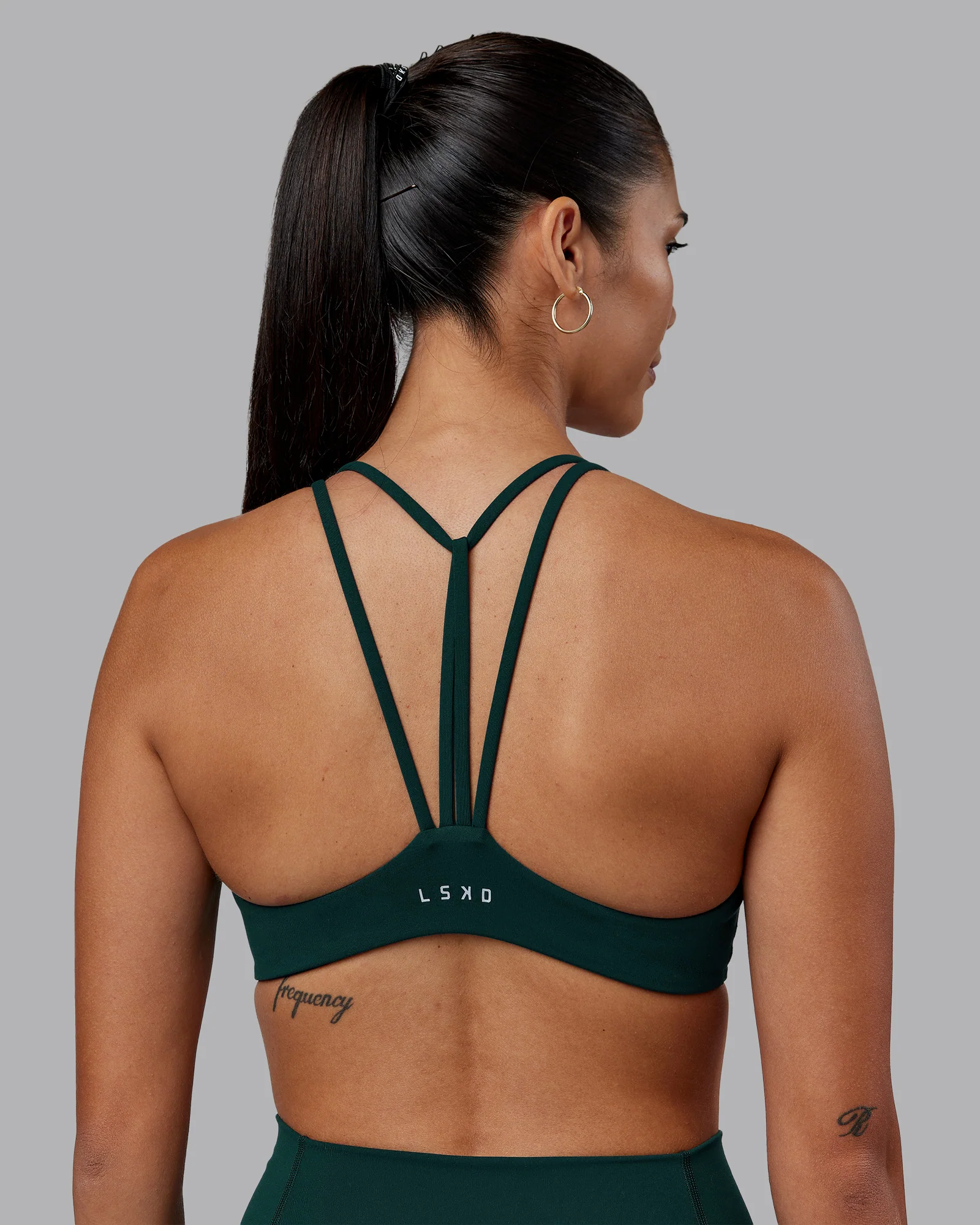 Agile Sports Bra - Dark Moss - Image 2