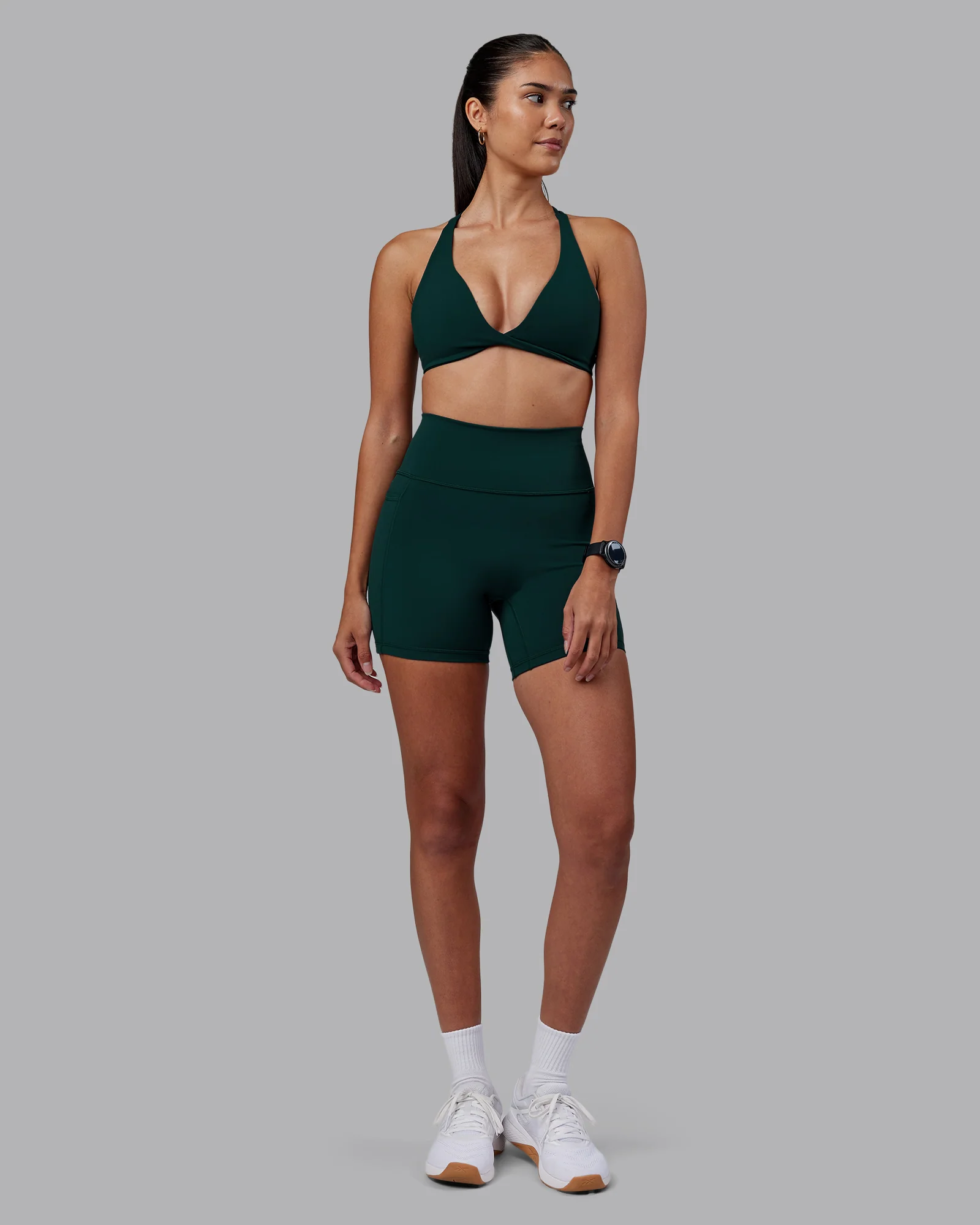 Agile Sports Bra - Dark Moss - Image 5