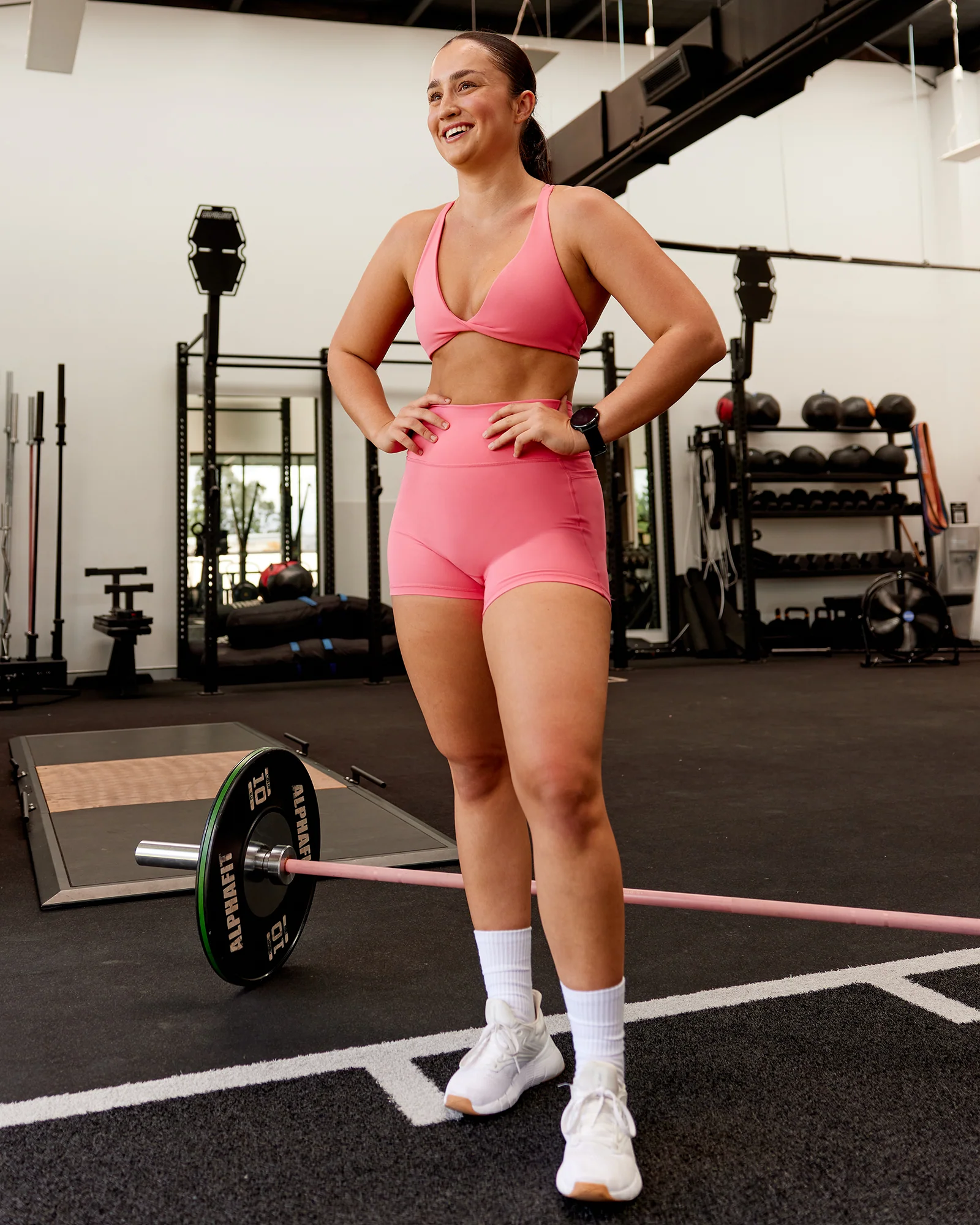 Agile Sports Bra - Pink Lemonade - Image 3