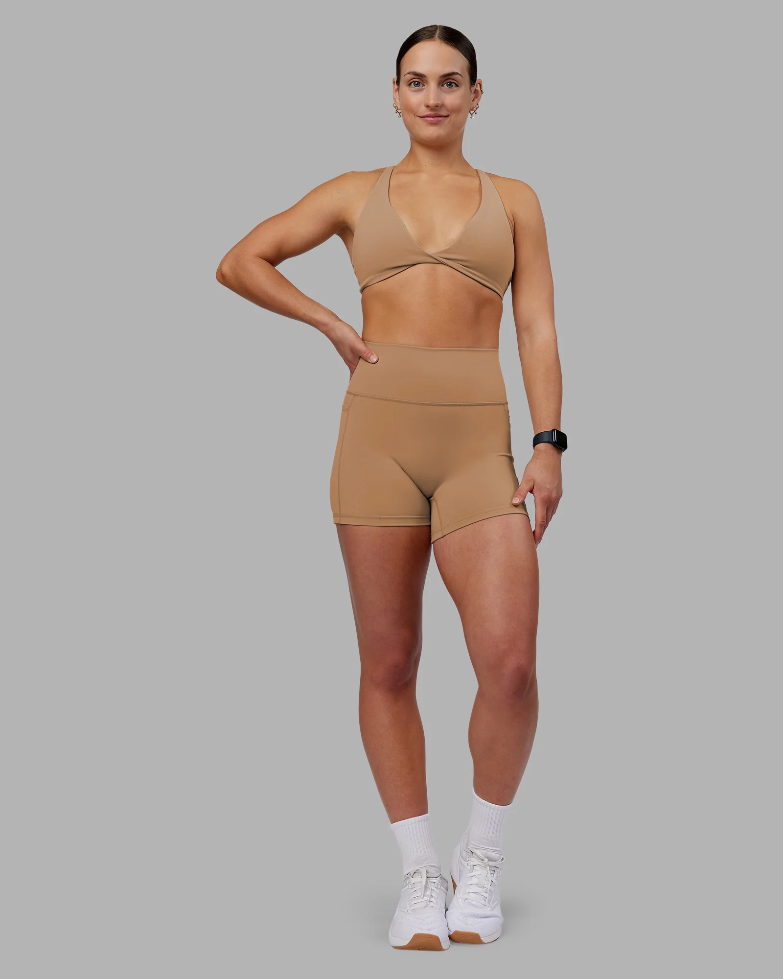 Agile Sports Bra - Warm Smoke - Image 3