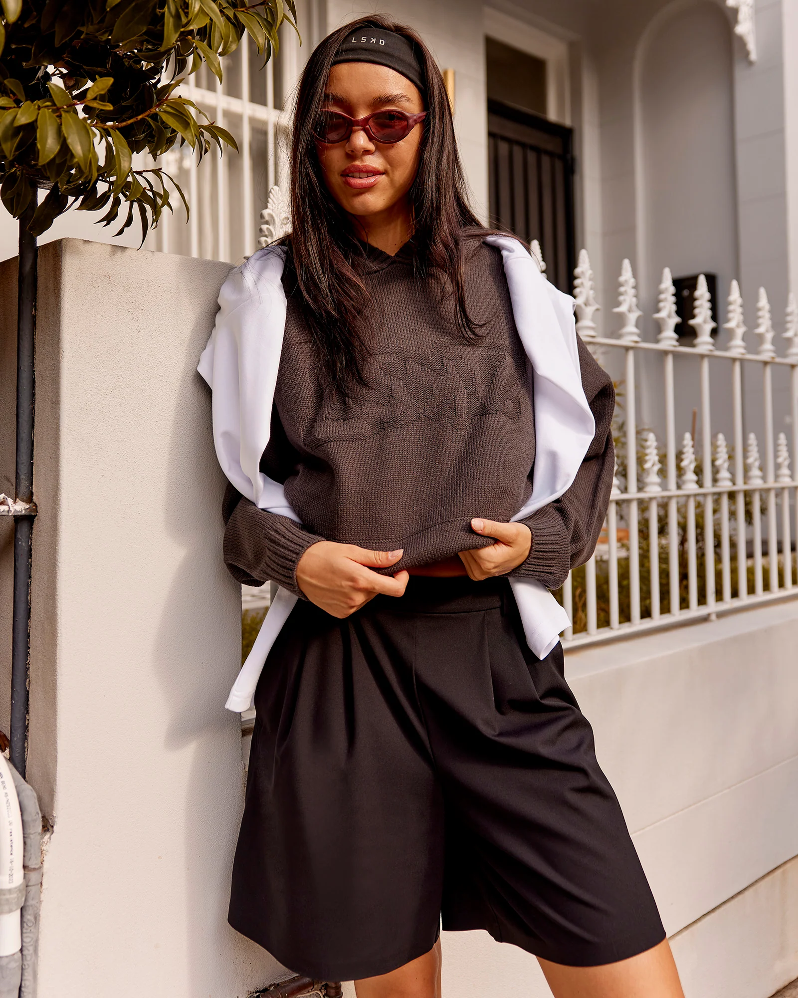 All Day Active Knitted Hoodie - Dark Storm - Image 2