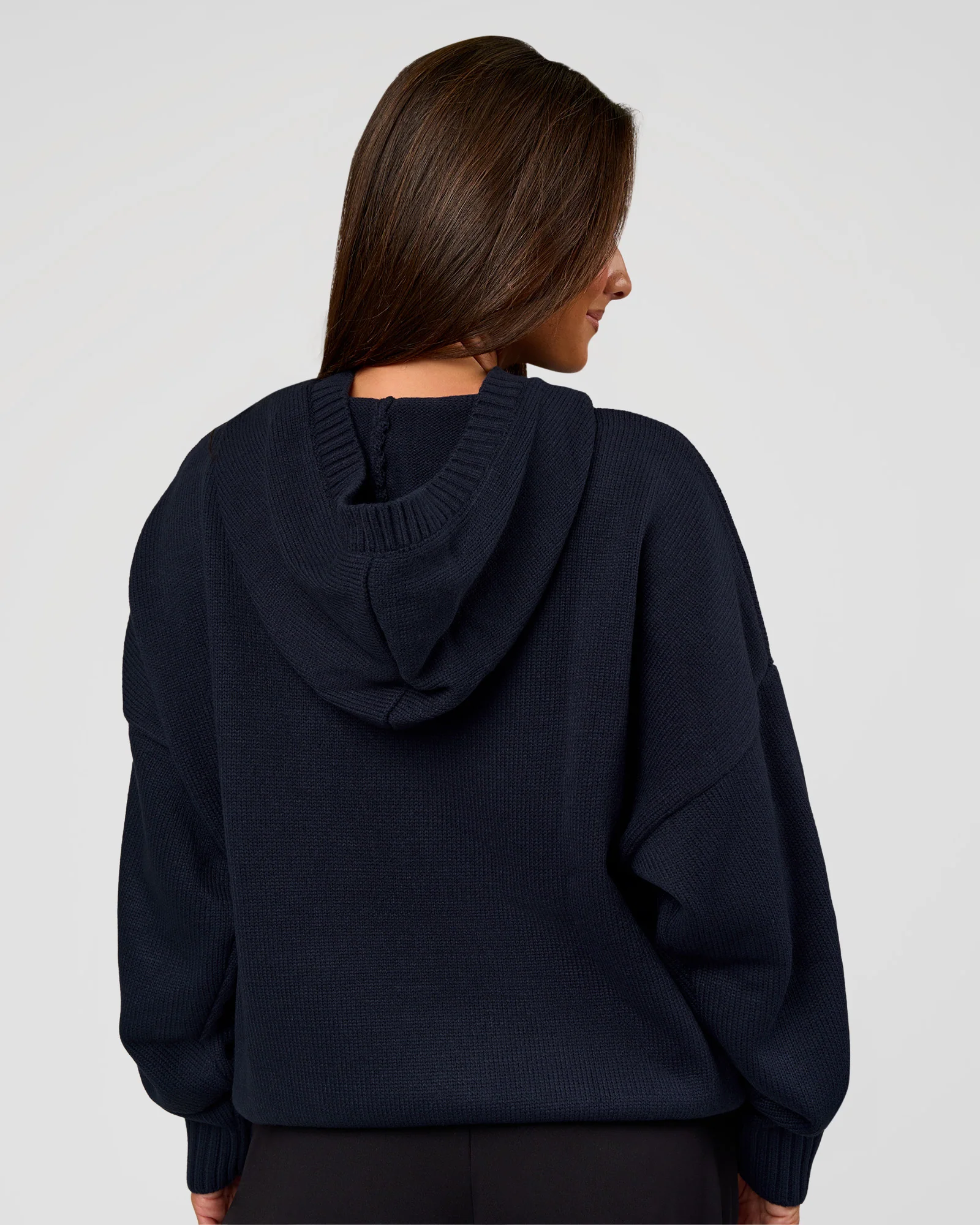 All Day Active Knitted Hoodie - Future Navy - Image 4