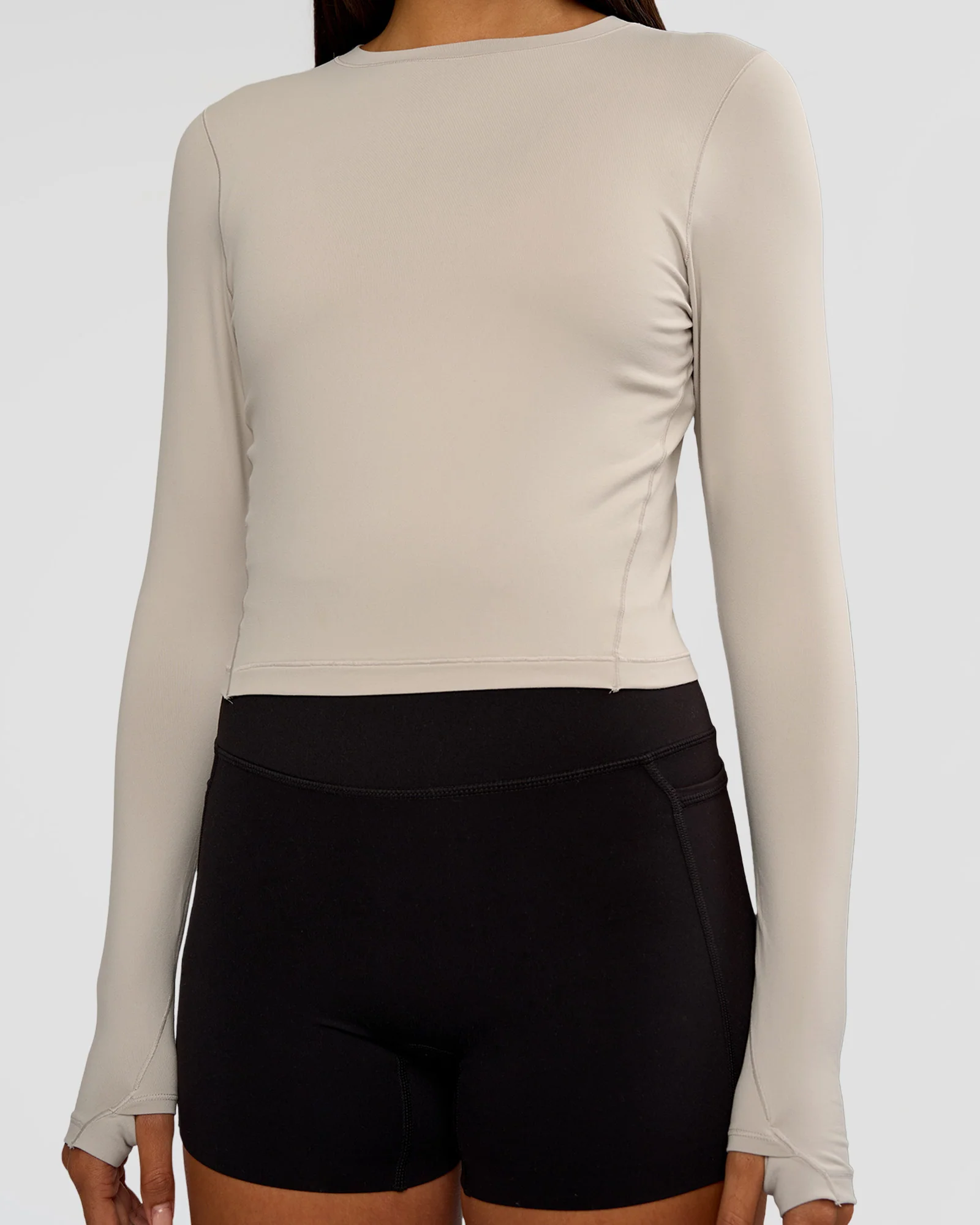 All Day Long Sleeve Tee - Shale Beige - Image 5
