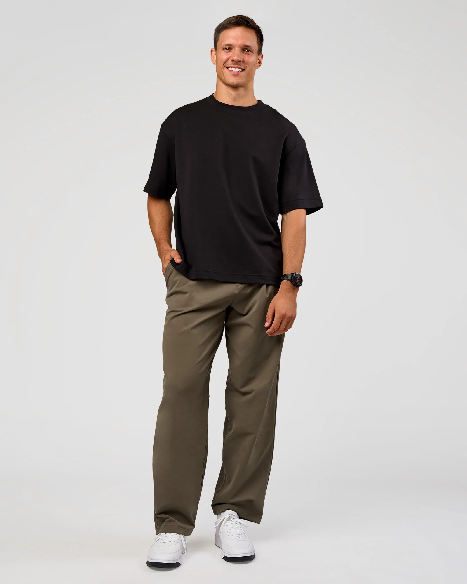 All Day ZeroCrease™ Wide Leg Pant - Walnut Grey - Image 7