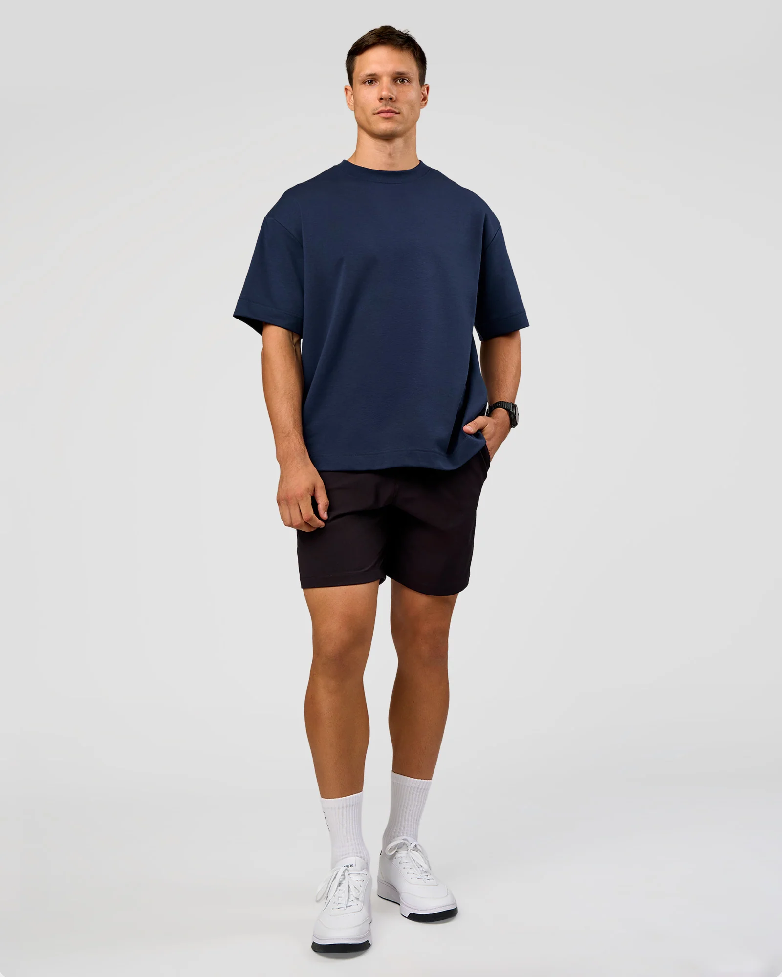All Day ZeroCrease™ Regular 8" Short - Black - Image 3