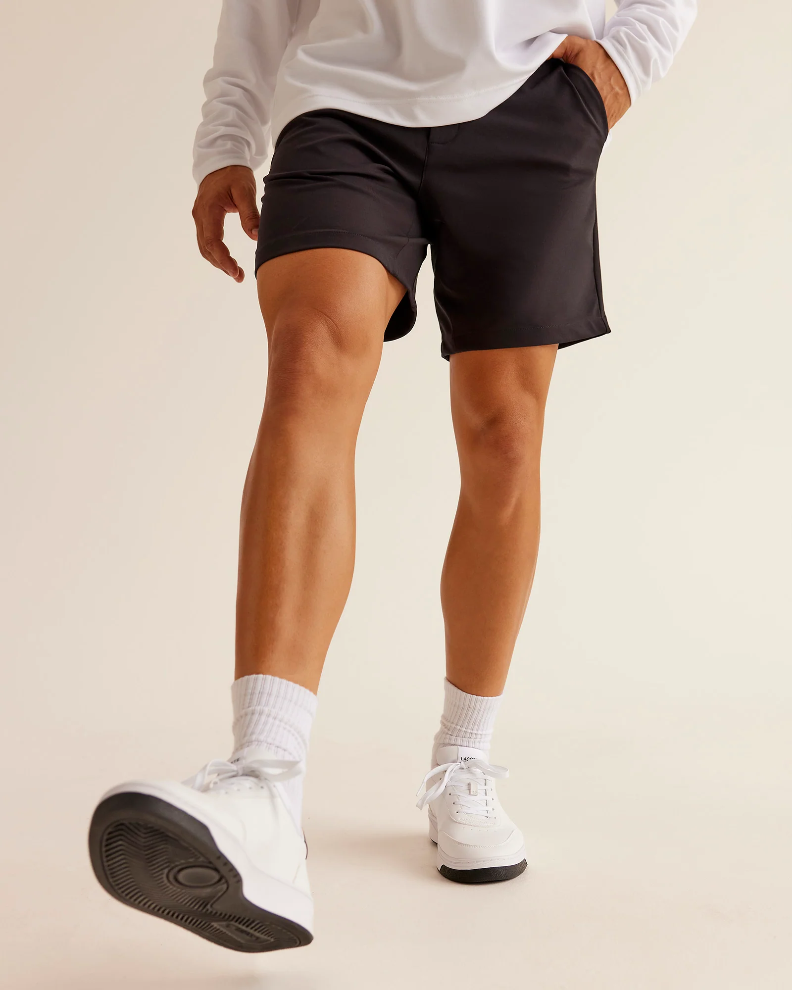 All Day ZeroCrease™ Regular 8" Short - Black - Image 5