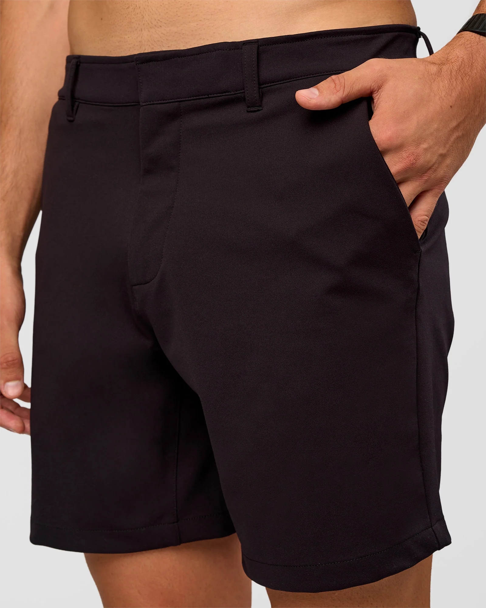 All Day ZeroCrease™ Regular 8" Short - Black - Image 6