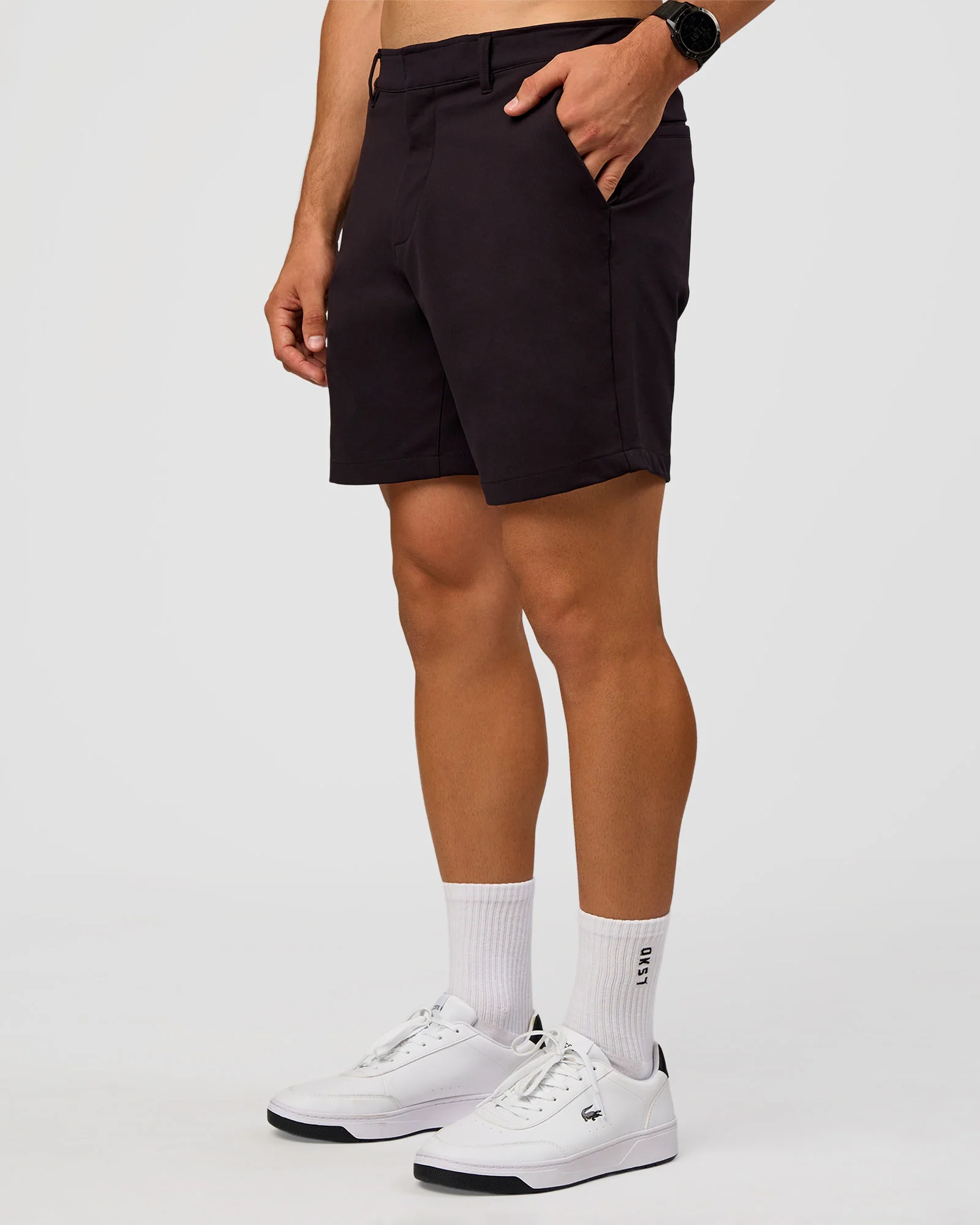 All Day ZeroCrease™ Regular 8" Short - Black - Image 8