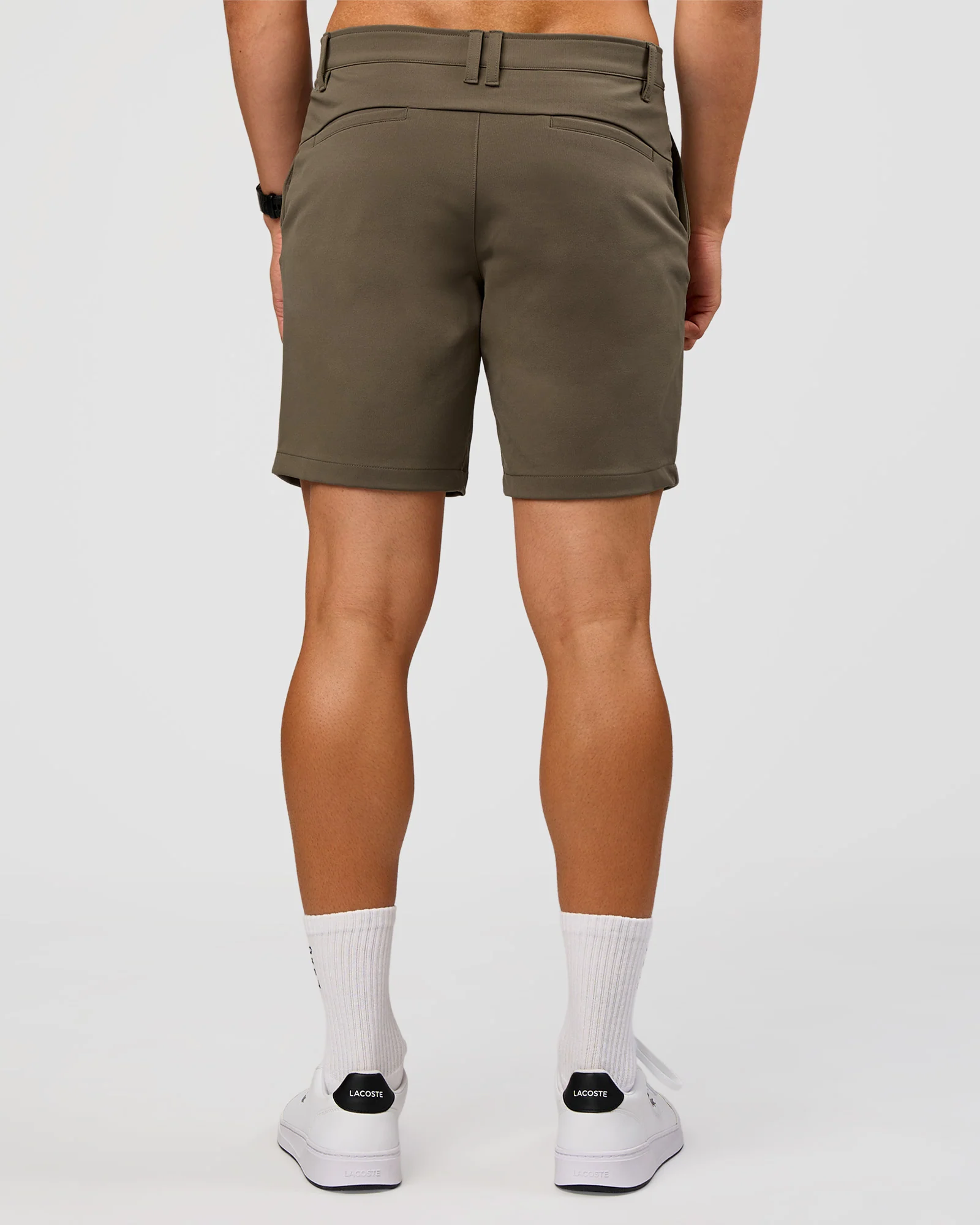 All Day ZeroCrease™ Regular 8" Short - Walnut Grey - Image 4