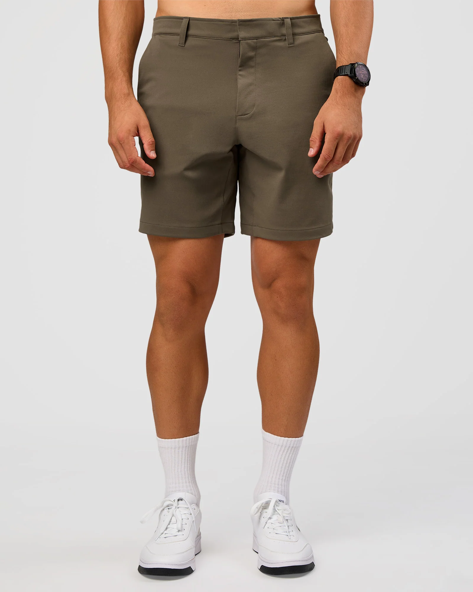 All Day ZeroCrease™ Regular 8" Short - Walnut Grey - Image 7