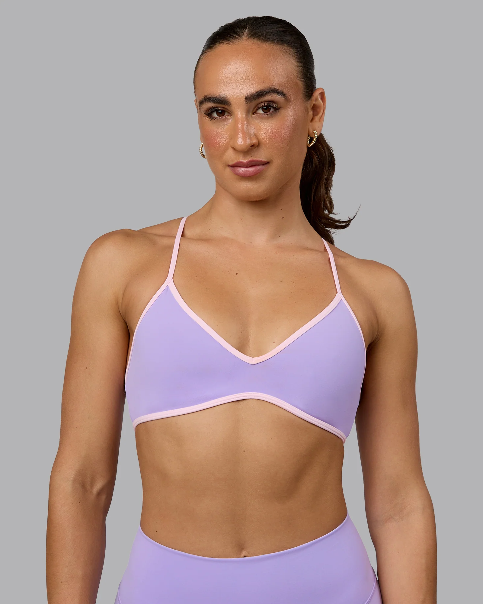 Ambience Sports Bra - Pale Lilac-Pale Pink - Image 3