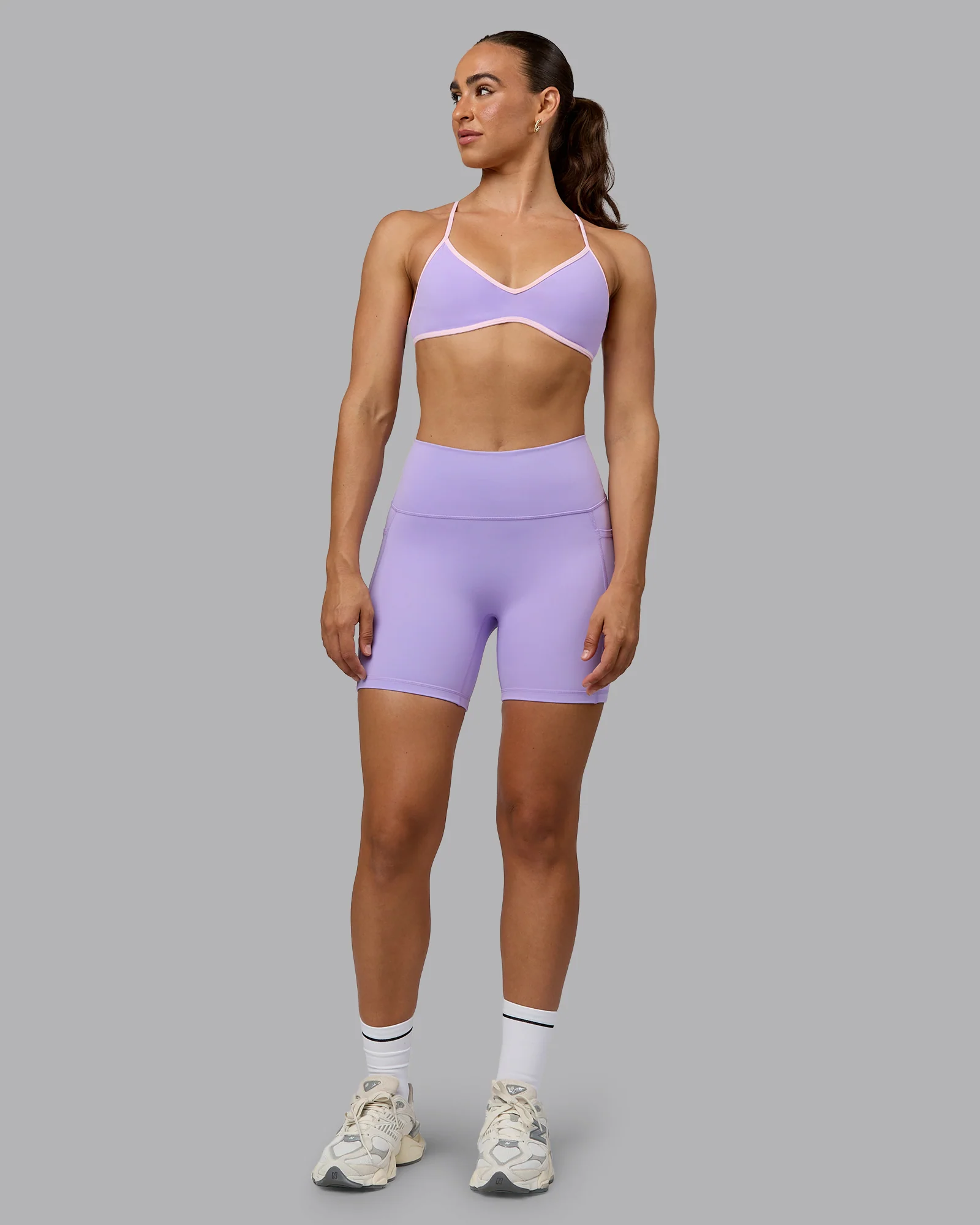 Ambience Sports Bra - Pale Lilac-Pale Pink - Image 4