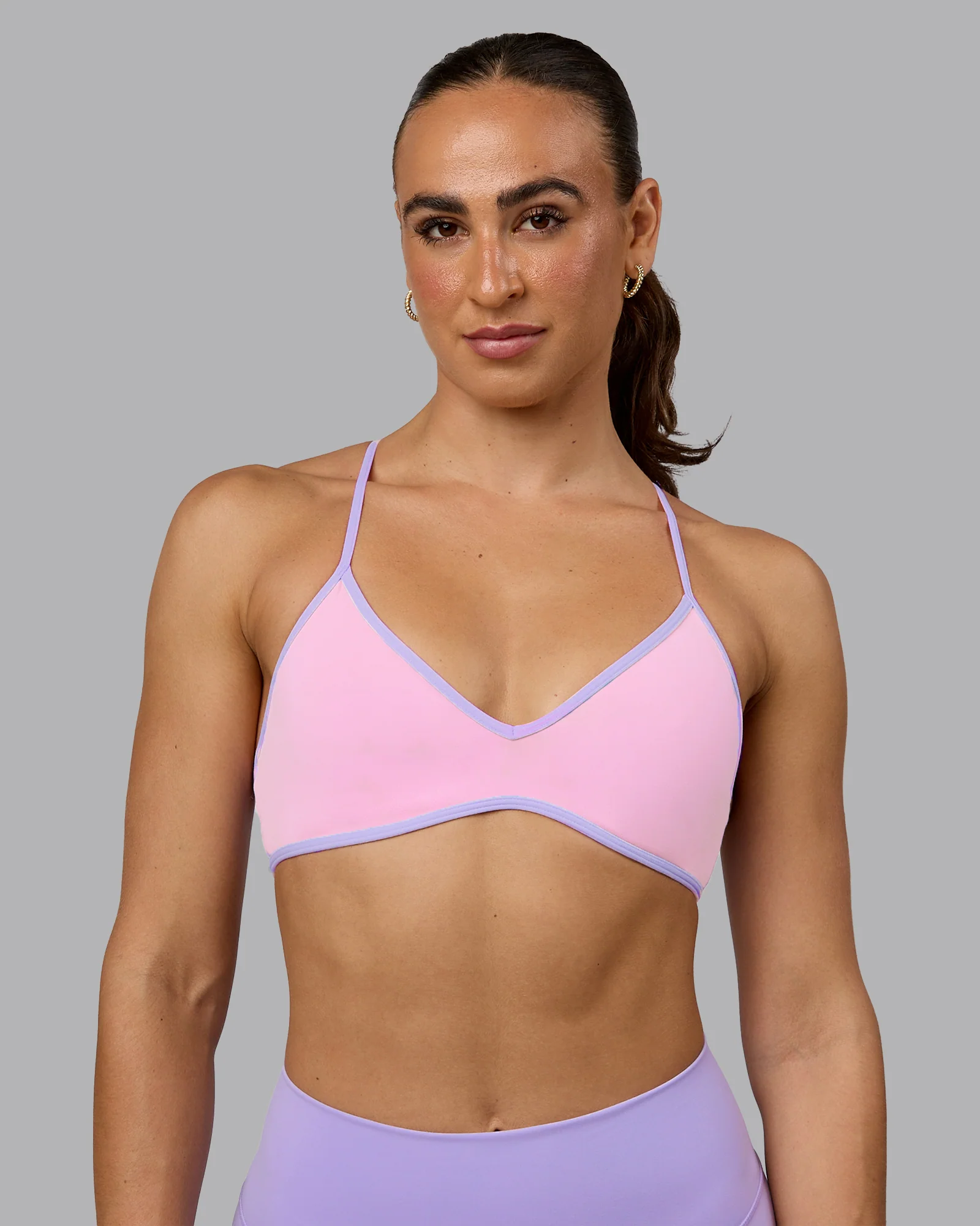 Ambience Sports Bra - Pale Pink-Pale Lilac - Image 2