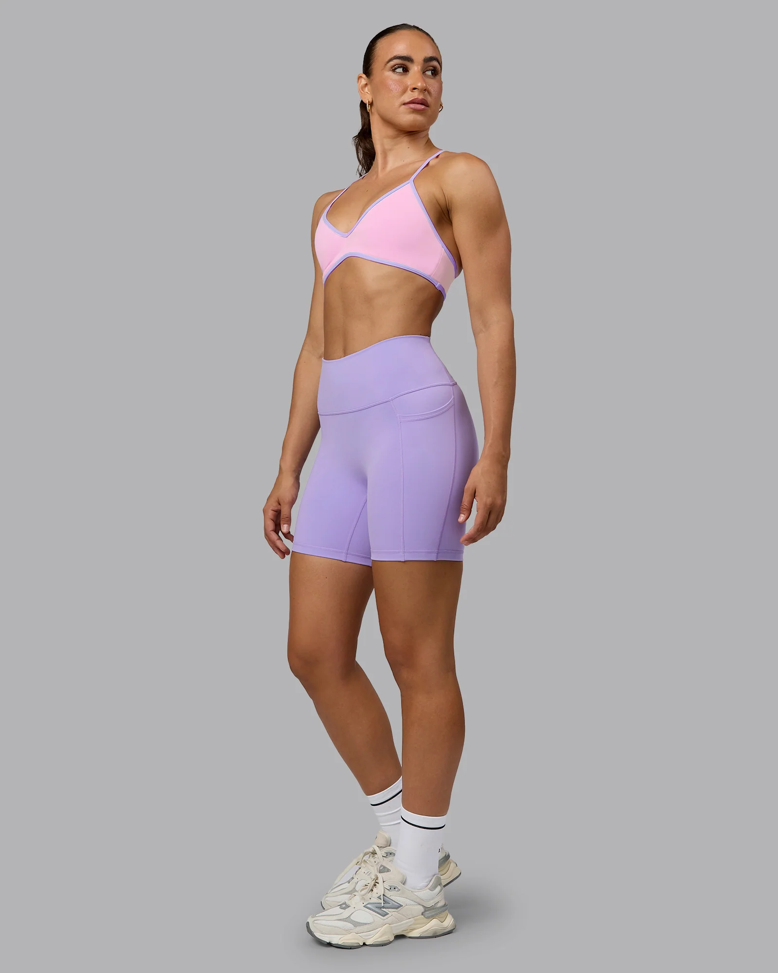 Ambience Sports Bra - Pale Pink-Pale Lilac - Image 5