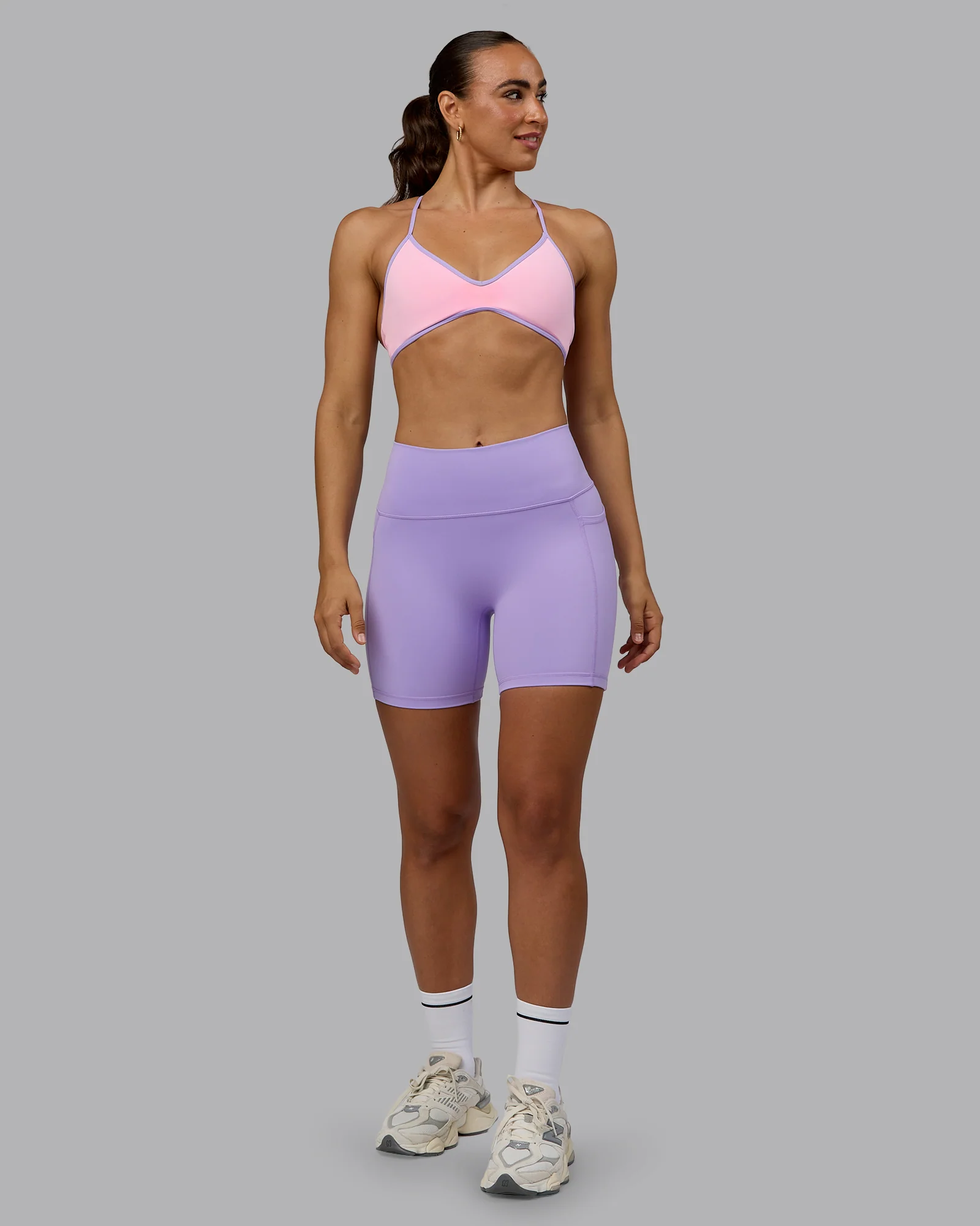 Ambience Sports Bra - Pale Pink-Pale Lilac - Image 6