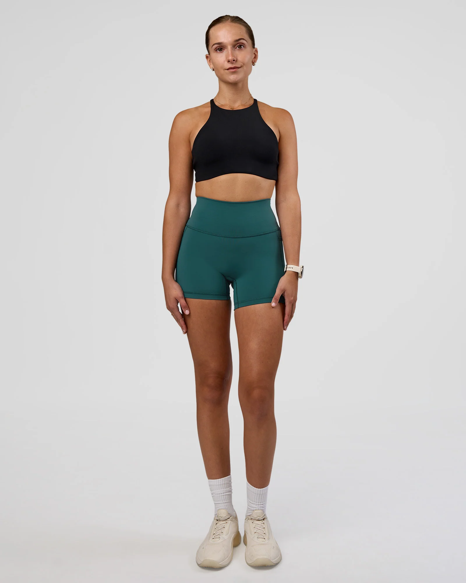 AMRAP High Neck Sports Bra - Black - Image 5