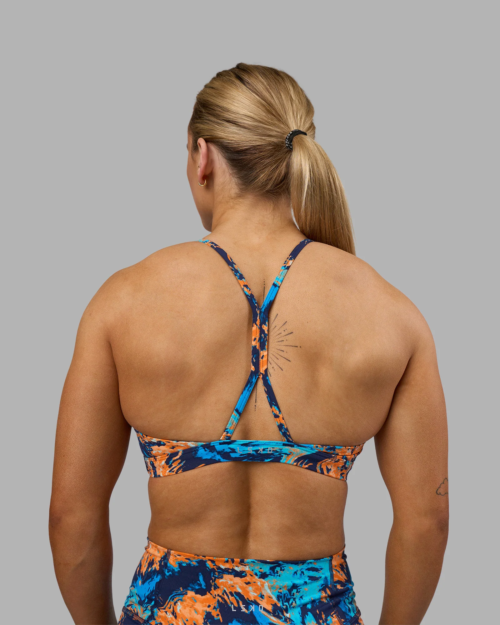 AMRAP High Neck Sports Bra - React Print - Image 6