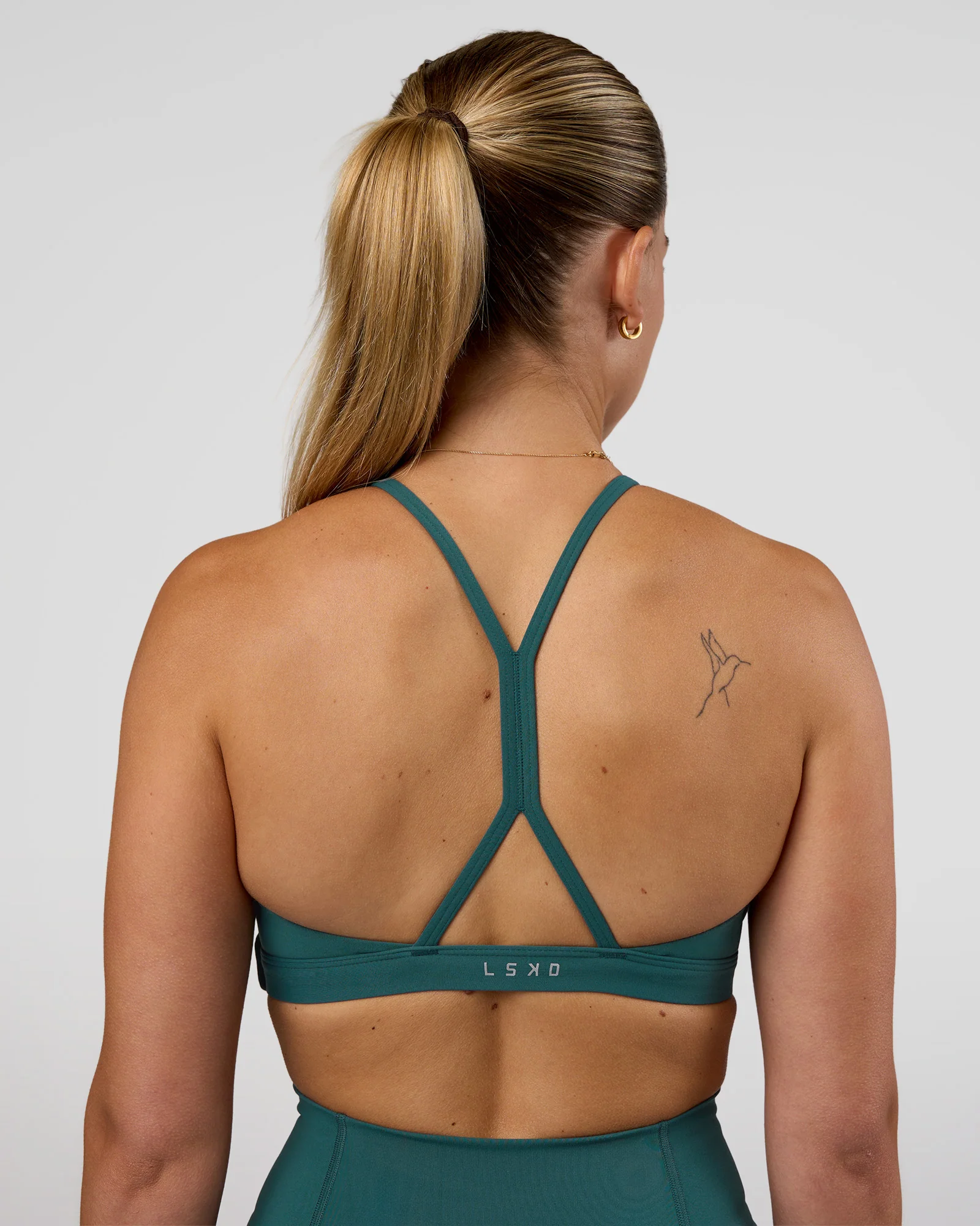AMRAP High Neck Sports Bra - Transformative Teal - Image 2