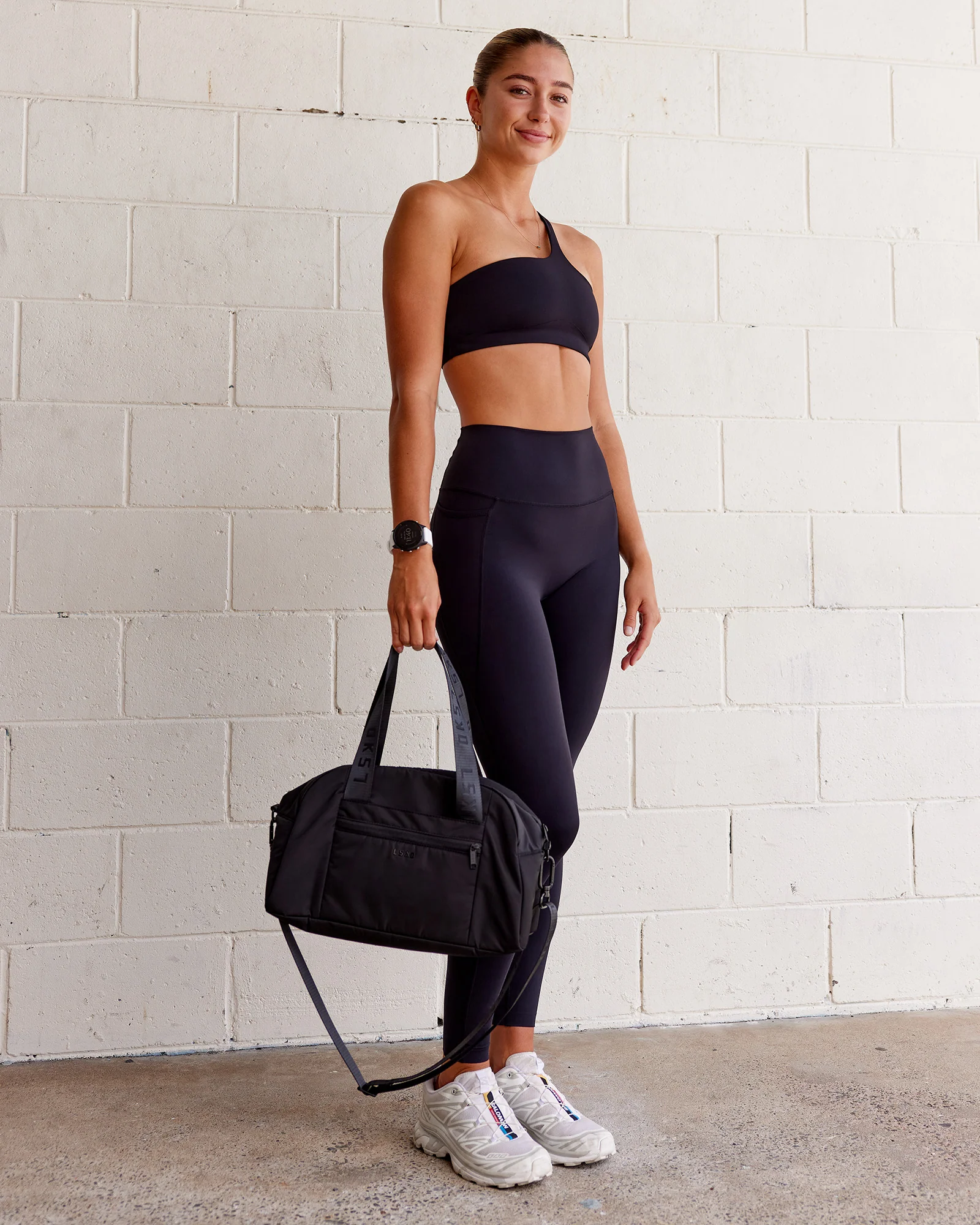Angle Sports Bra - Black - Image 3