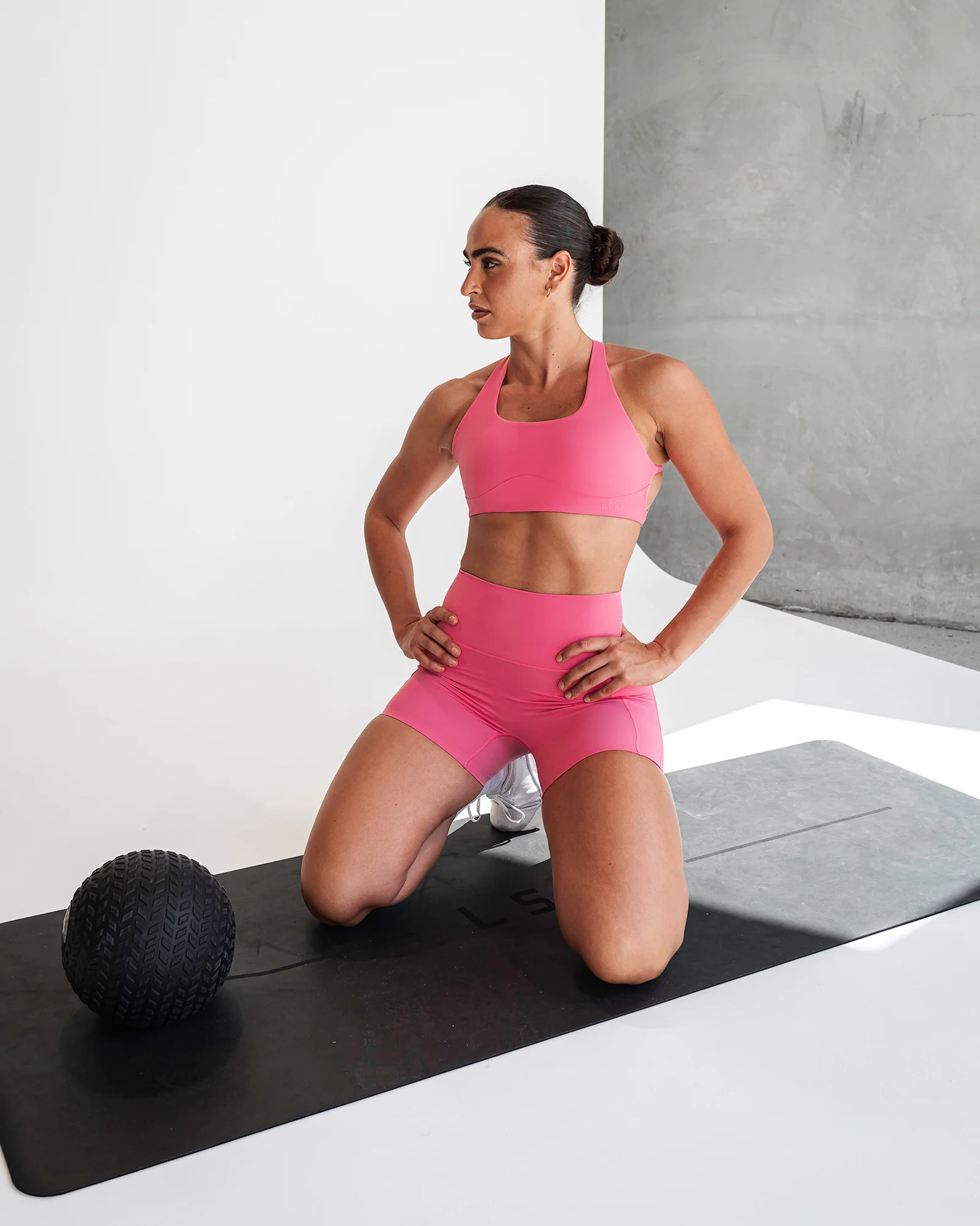 Aspire Sports Bra - Carmine Rose - Image 3