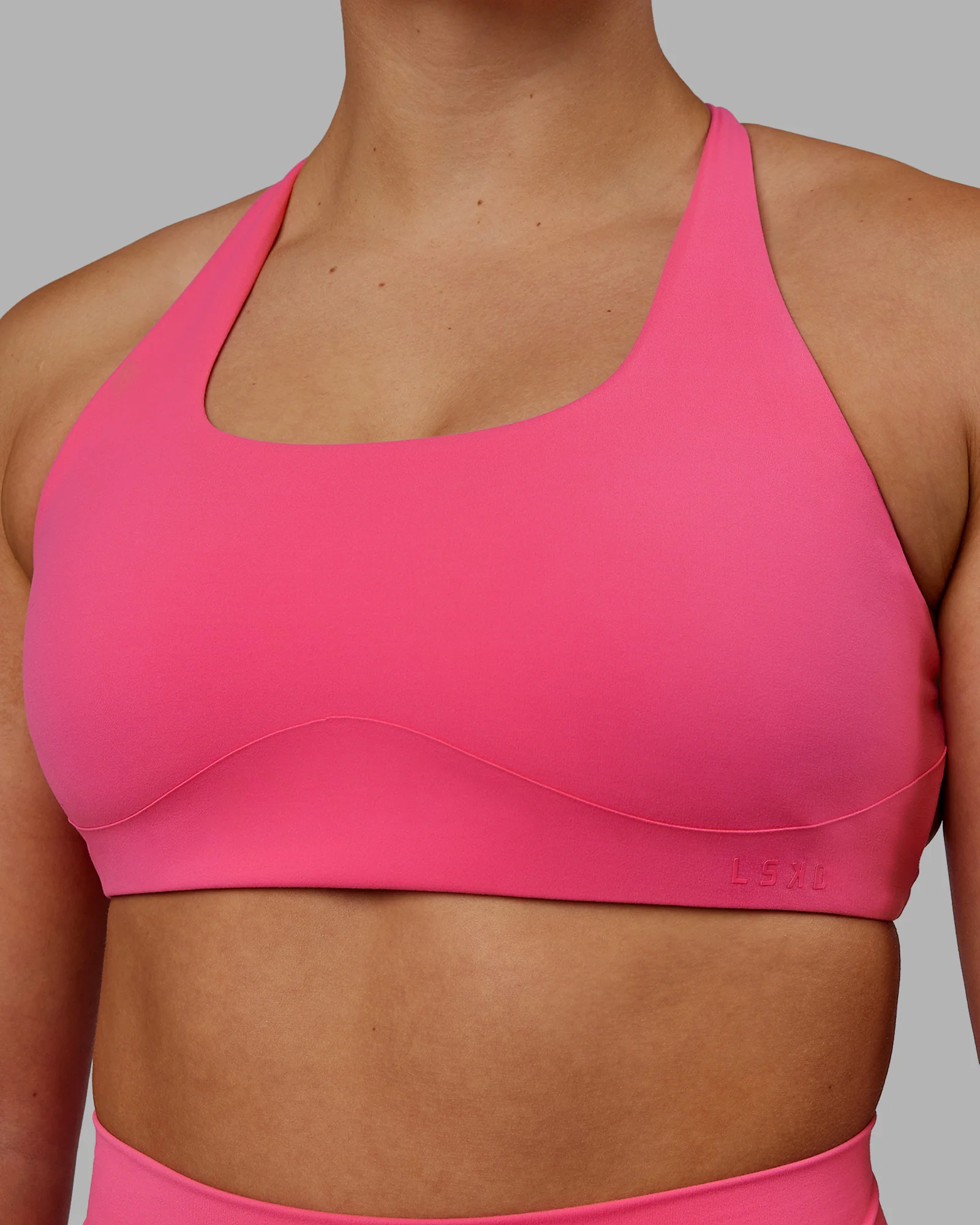 Aspire Sports Bra - Carmine Rose - Image 5