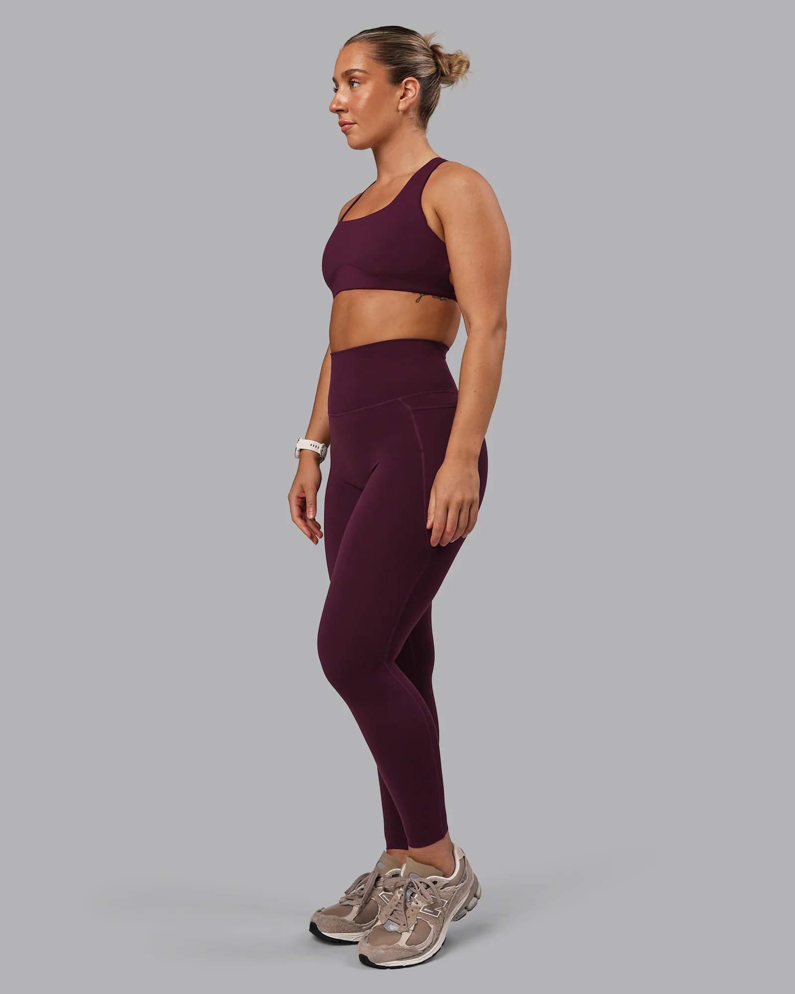 Aspire Sports Bra - Cherry Lacquer - Image 5