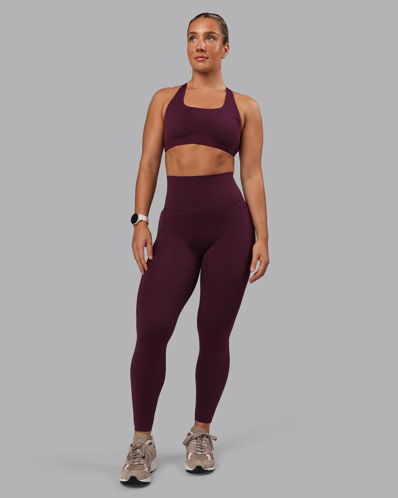 Aspire Sports Bra - Cherry Lacquer - Image 8