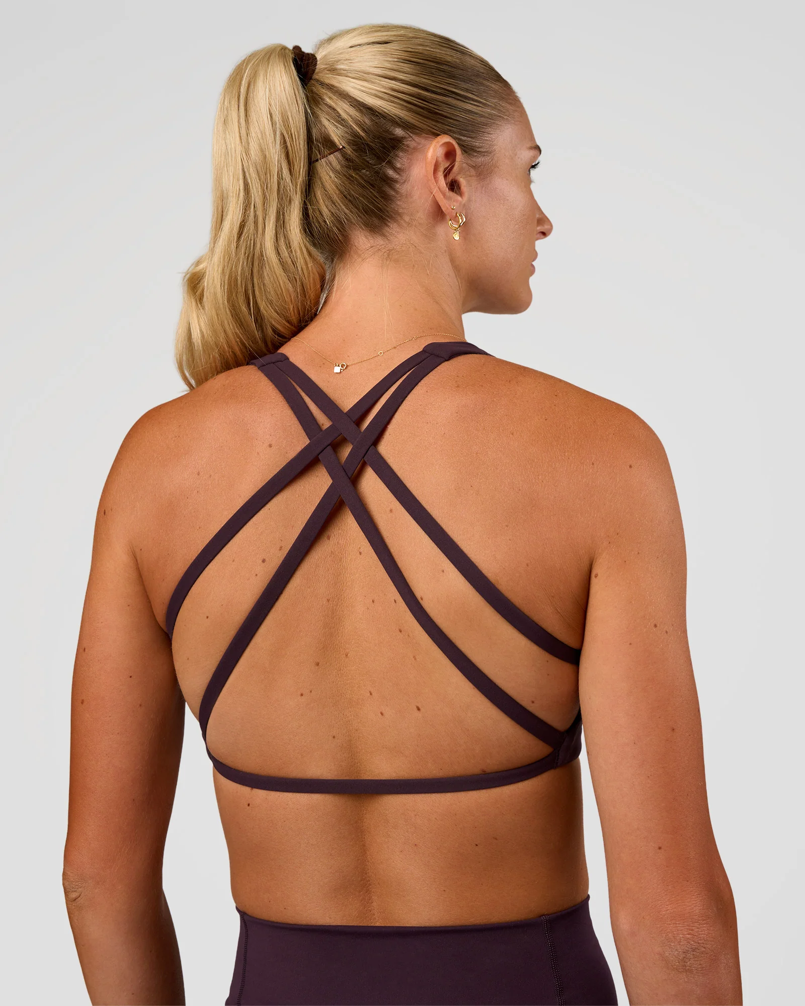 Aspire Sports Bra - Midnight Plum - Image 2