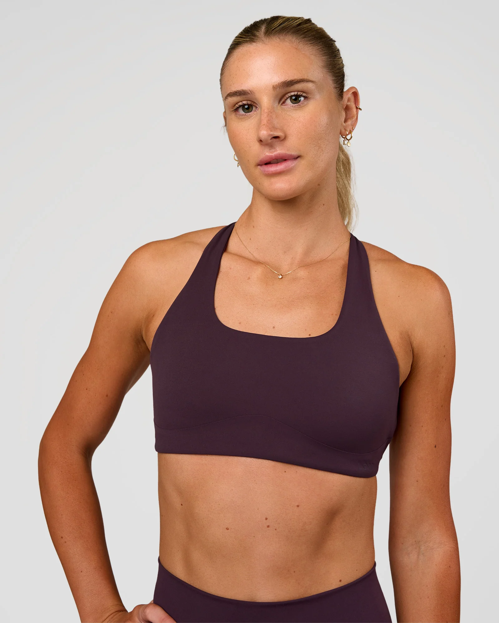 Aspire Sports Bra - Midnight Plum - Image 6