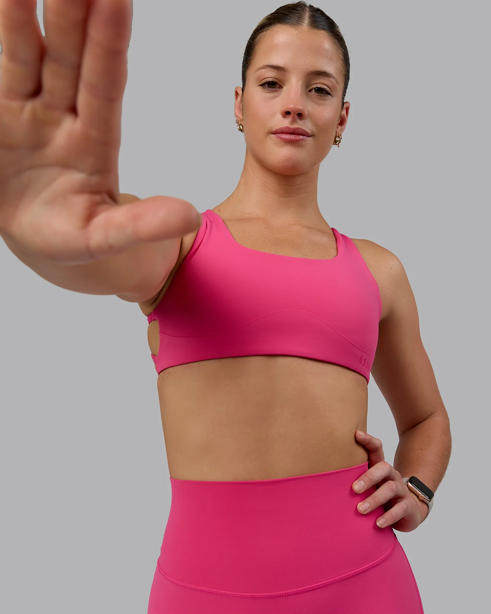 Aspire Sports Bra - Pink Flash - Image 3