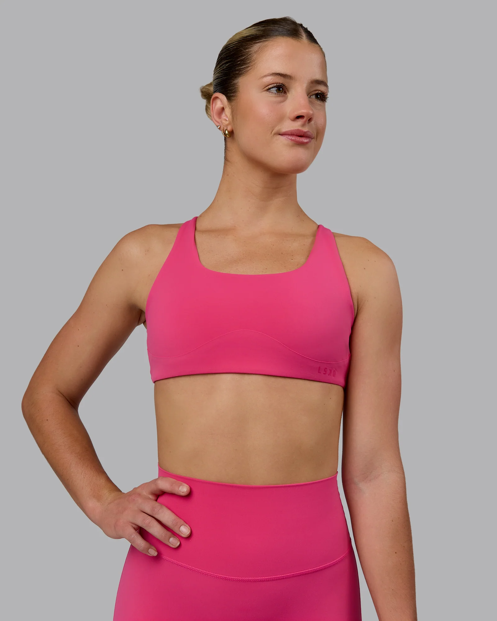 Aspire Sports Bra - Pink Flash - Image 8