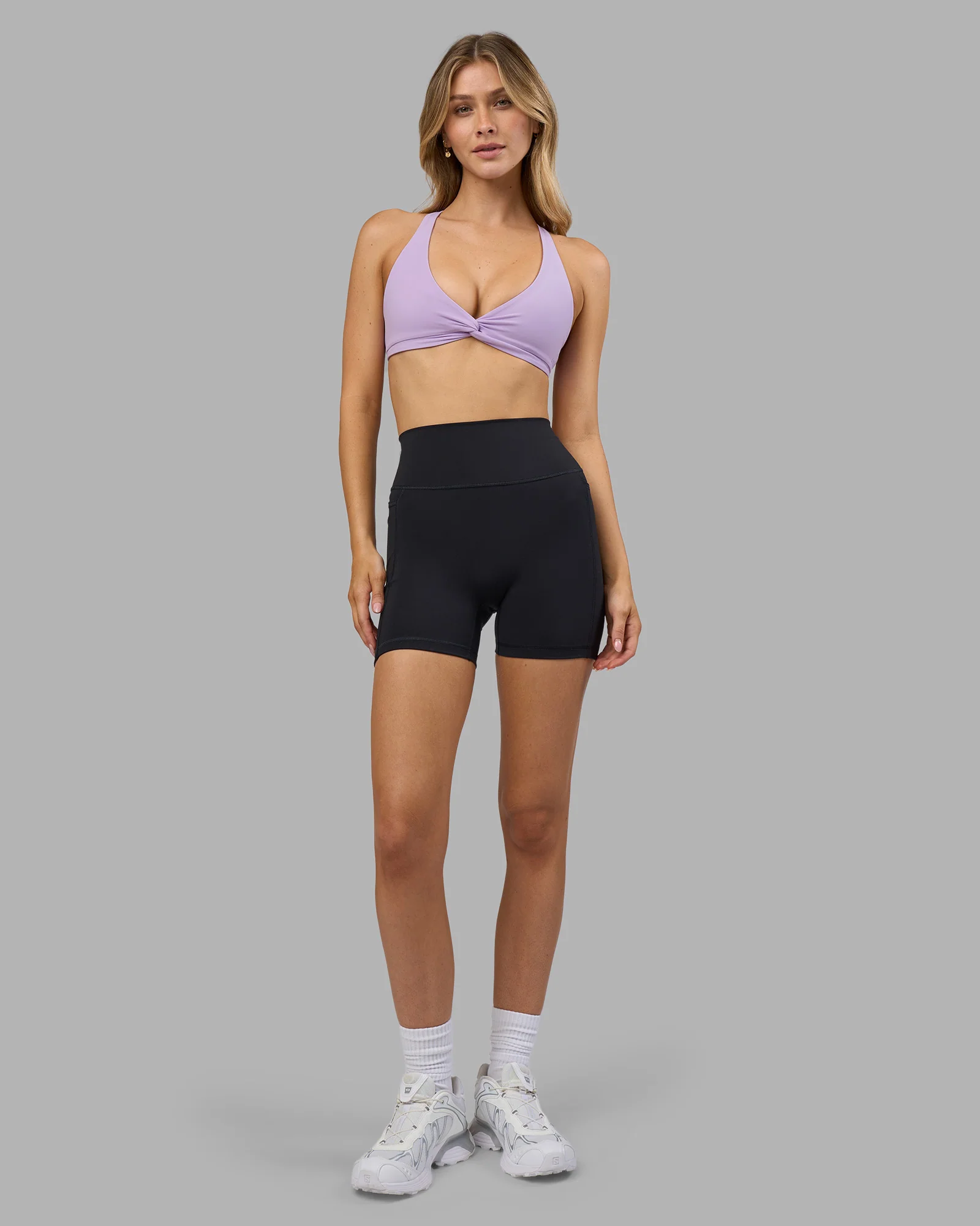 Aspire Twist Sports Bra - Pale Lilac - Image 7