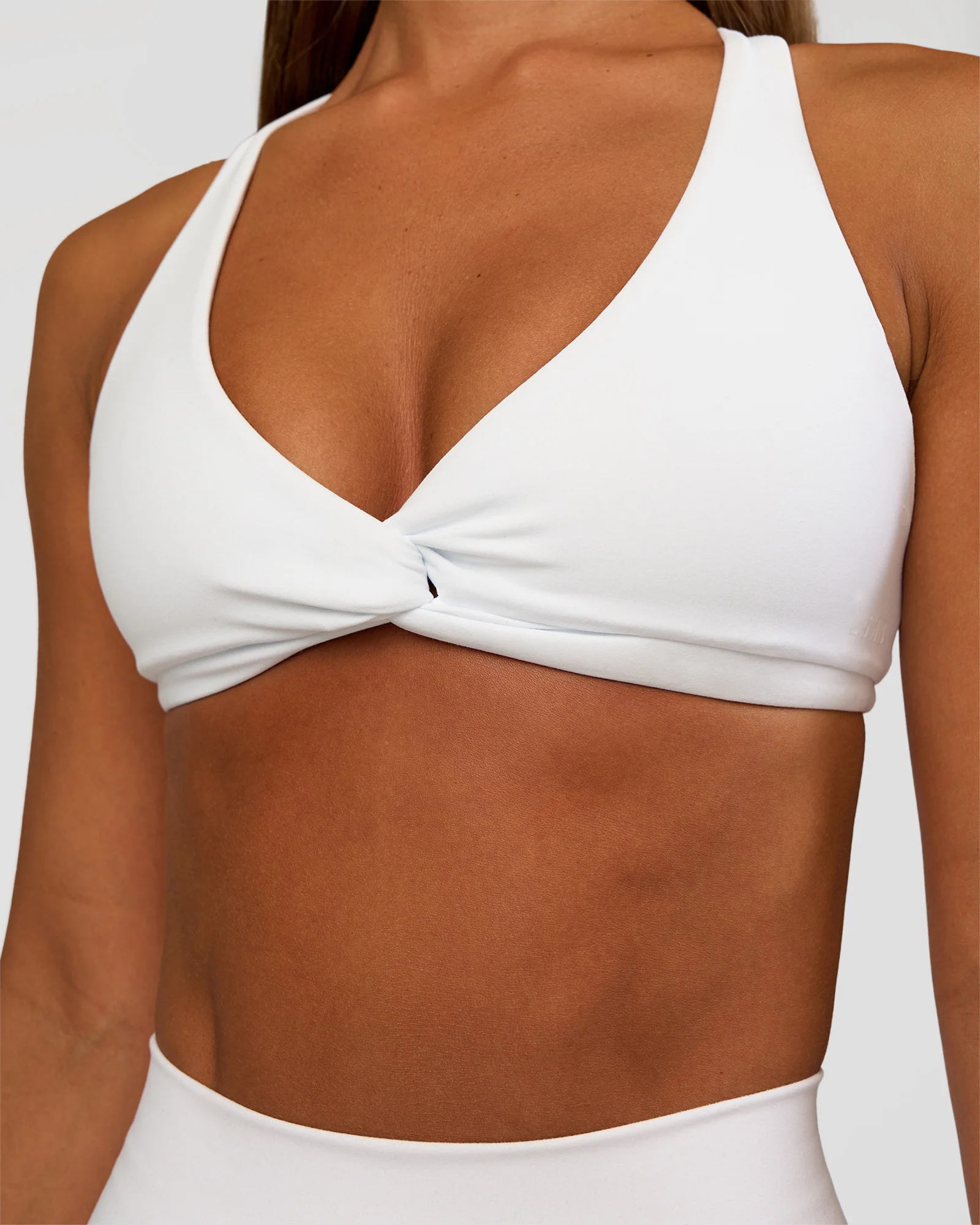 Aspire Twist Sports Bra - White - Image 4