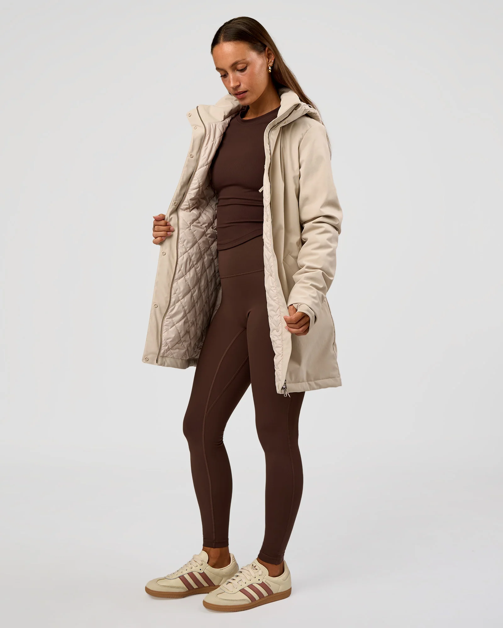 Auxiliary 2.0 Longline Jacket - Shale Beige - Image 2