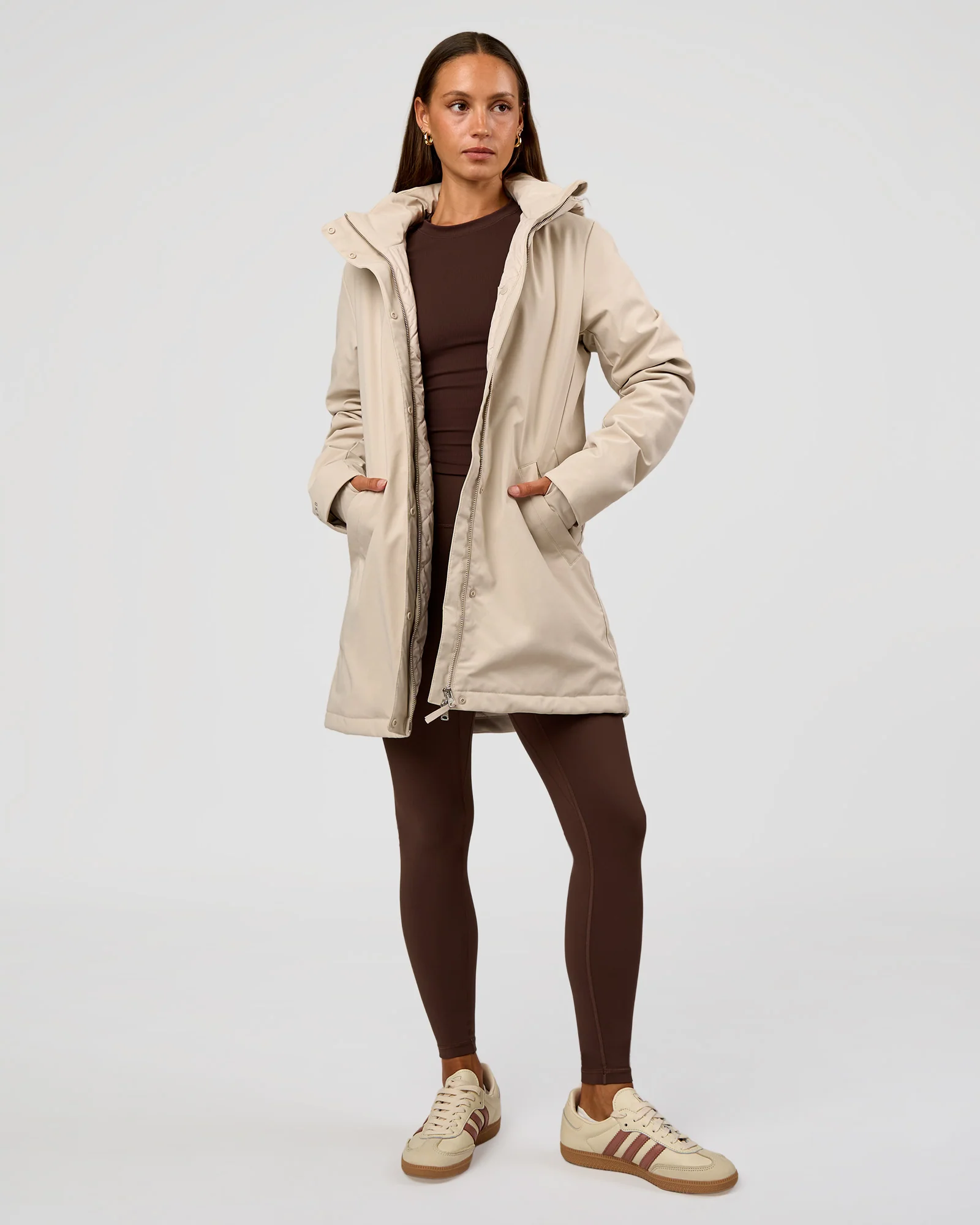 Auxiliary 2.0 Longline Jacket - Shale Beige - Image 6